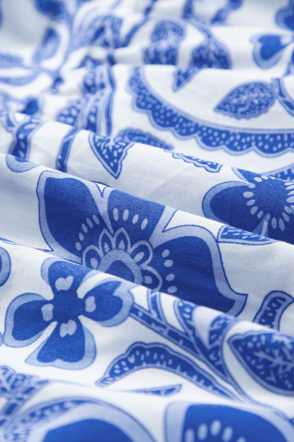Women's Dress, Blue Floral Print, Puff Sleeve, Tiered Design, Lightweight, Breathable, Comfortable, Daily Wear, Evening Events, Floral Pattern, Elegant Look, Charming, Short Sleeve, High Waist, Mini Dress, Feminine, Fashionable, Attractive Prices - Detail View 10 Women's Dress, Blue Floral Print, Puff Sleeve, Tiered Design, Lightweight, Breathable, Comfortable, Daily Wear, Evening Events, Floral Pattern, Elegant Look, Charming, Short Sleeve, High Waist, Mini Dress, Feminine, Fashionable, Attractive Prices - Detail View 10