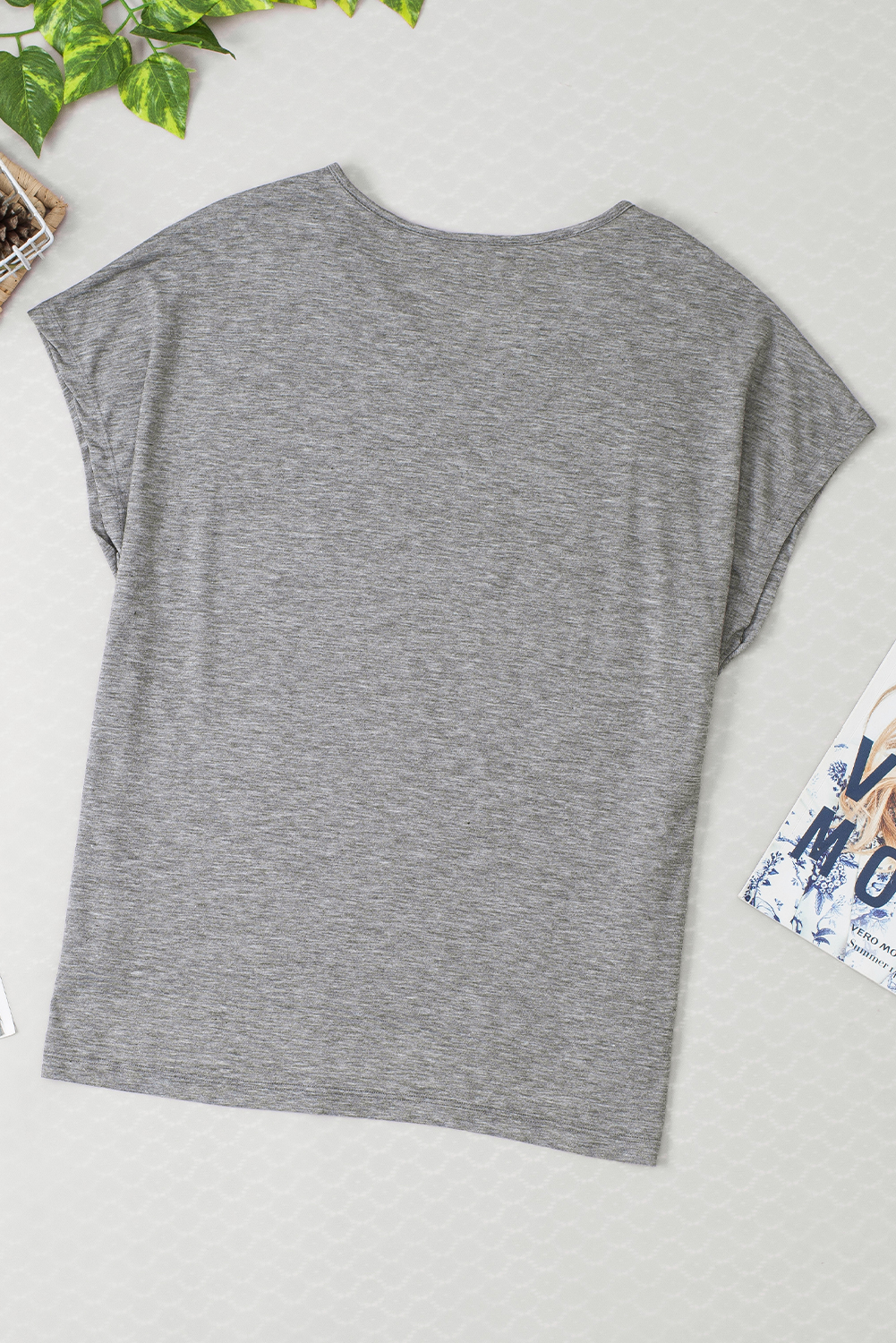 Soft and Comfy Crochet Lace Detail Oversized T-Shirt - Detail View 8 Soft and Comfy Crochet Lace Detail Oversized T-Shirt - Detail View 8