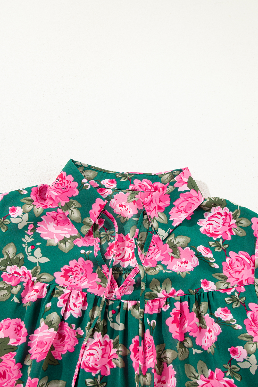 Feminine Floral Design in Soft Polyester - Stylish Daily Wear Top for Women - Detail View 7 Feminine Floral Design in Soft Polyester - Stylish Daily Wear Top for Women - Detail View 7