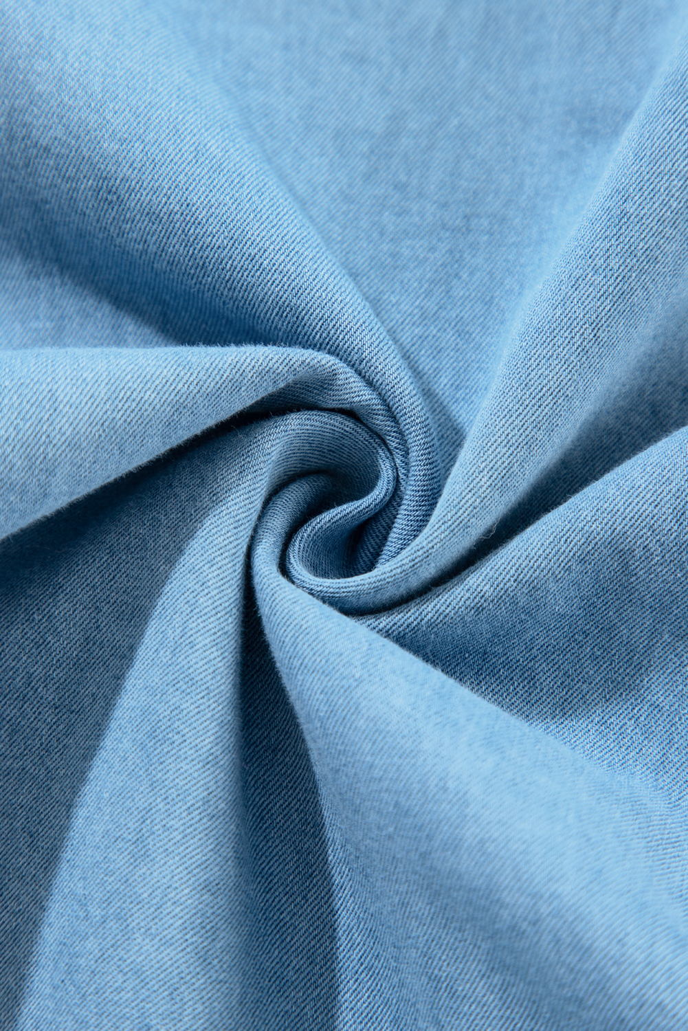 Long Sleeve Denim Mini Dress, Button Down Southern Belle - Detail View 14 Long Sleeve Denim Mini Dress, Button Down Southern Belle - Detail View 14