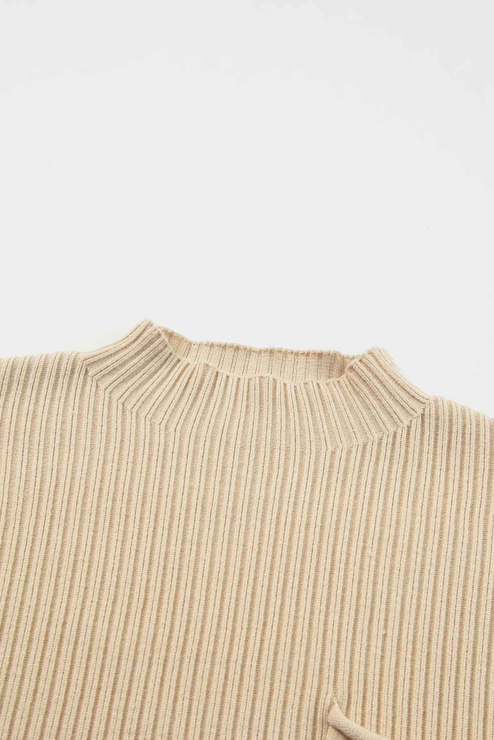 Casual Pocket Knit Sweater, Women's Fall Mock Neck Pullover - Detail View 11 Casual Pocket Knit Sweater, Women's Fall Mock Neck Pullover - Detail View 11