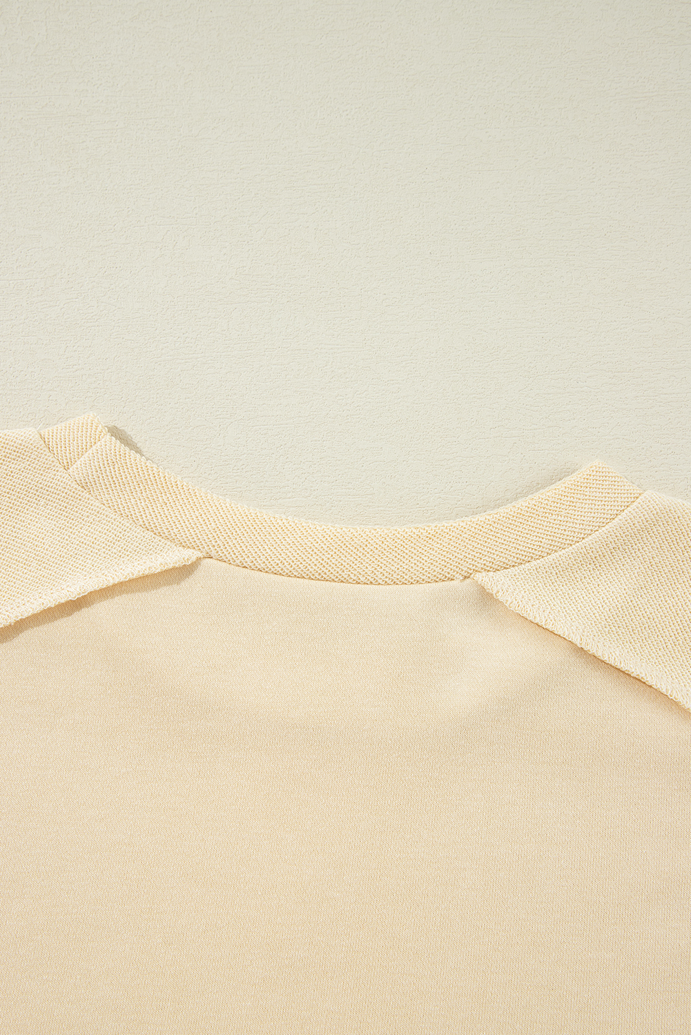 Women's Sweatshirt, Beige, Splicing Details, Round Neck, Pullover, Casual, Comfortable, Cozy, Warm, Solid Color, Timeless, Feminine, Fall Wear, Autumn Wear, Tops, Sweatshirts & Hoodies - Detail View 10 Women's Sweatshirt, Beige, Splicing Details, Round Neck, Pullover, Casual, Comfortable, Cozy, Warm, Solid Color, Timeless, Feminine, Fall Wear, Autumn Wear, Tops, Sweatshirts & Hoodies - Detail View 10