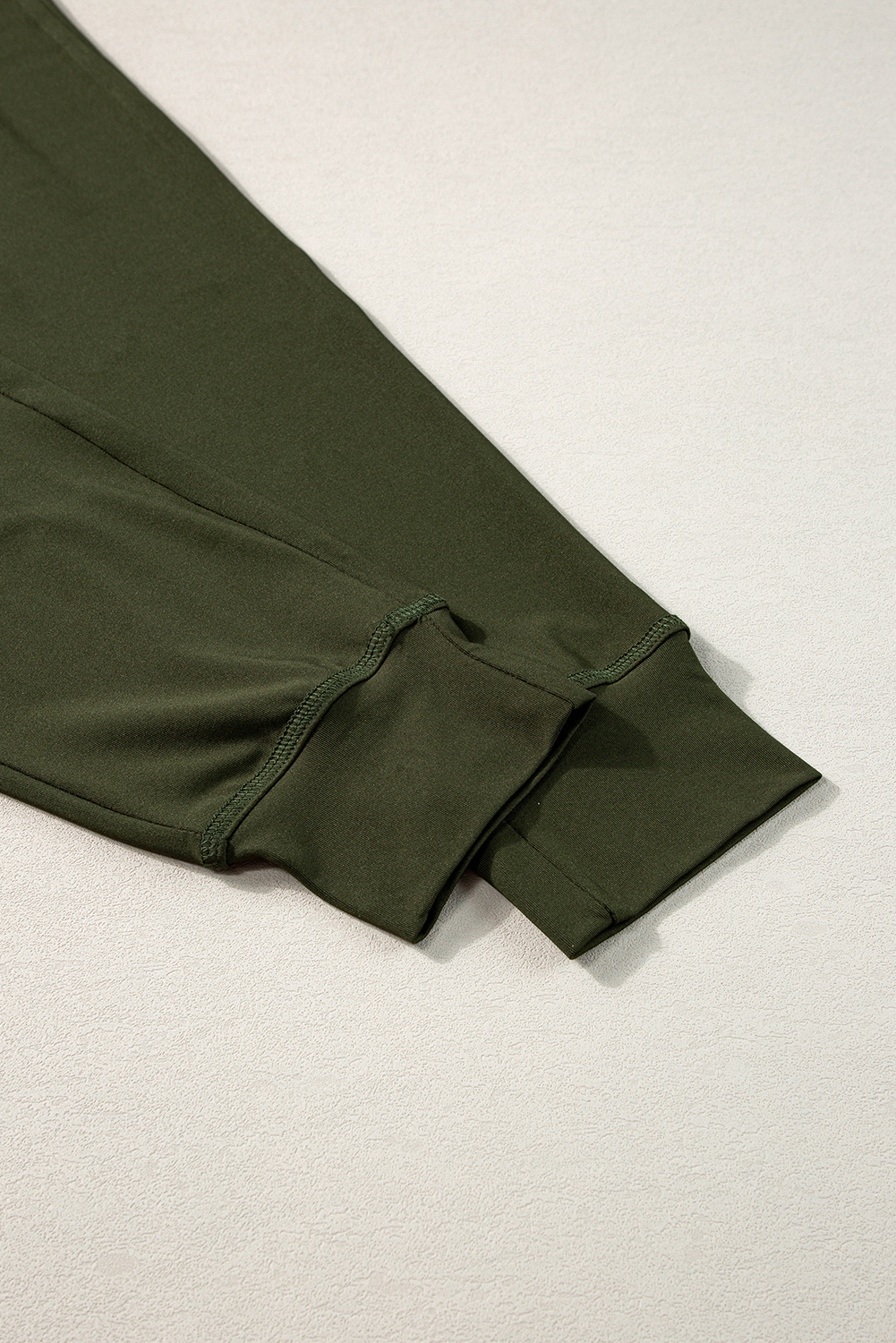 Women's Drawstring Joggers, Casual Moss Green Lounge Pants - Detail View 15 Women's Drawstring Joggers, Casual Moss Green Lounge Pants - Detail View 15