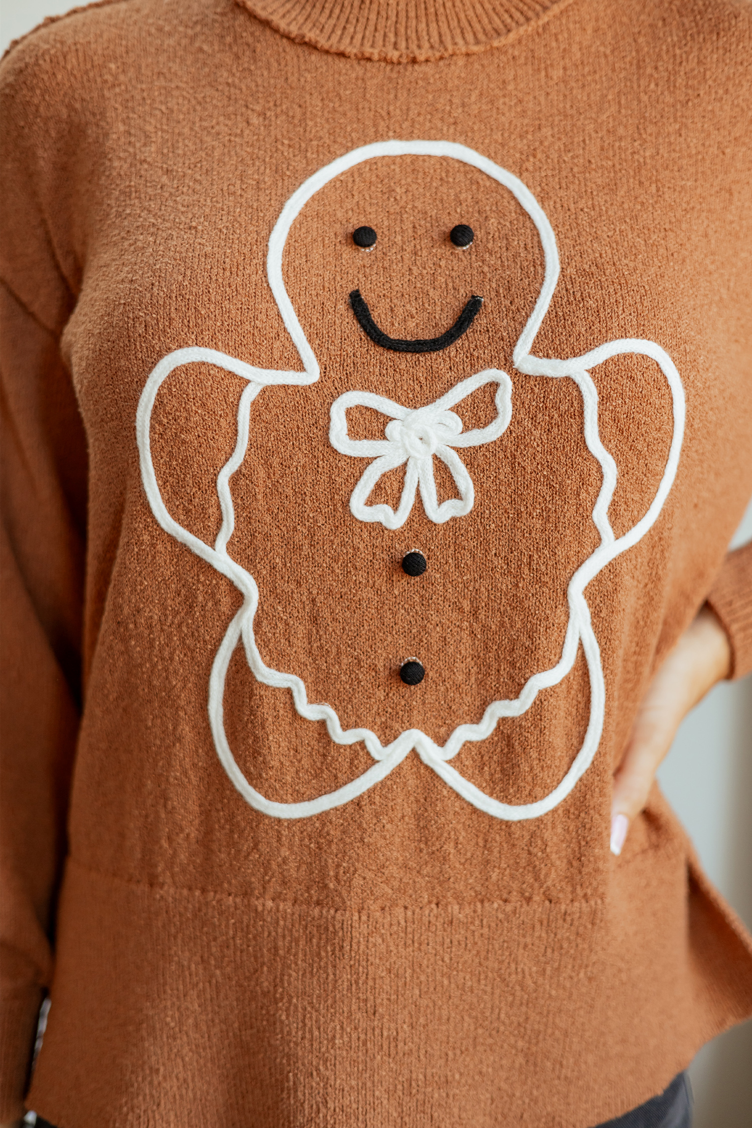 Women's Oversized Sweater, Casual Autumn Knit Pullover - Detail View 16 Women's Oversized Sweater, Casual Autumn Knit Pullover - Detail View 16