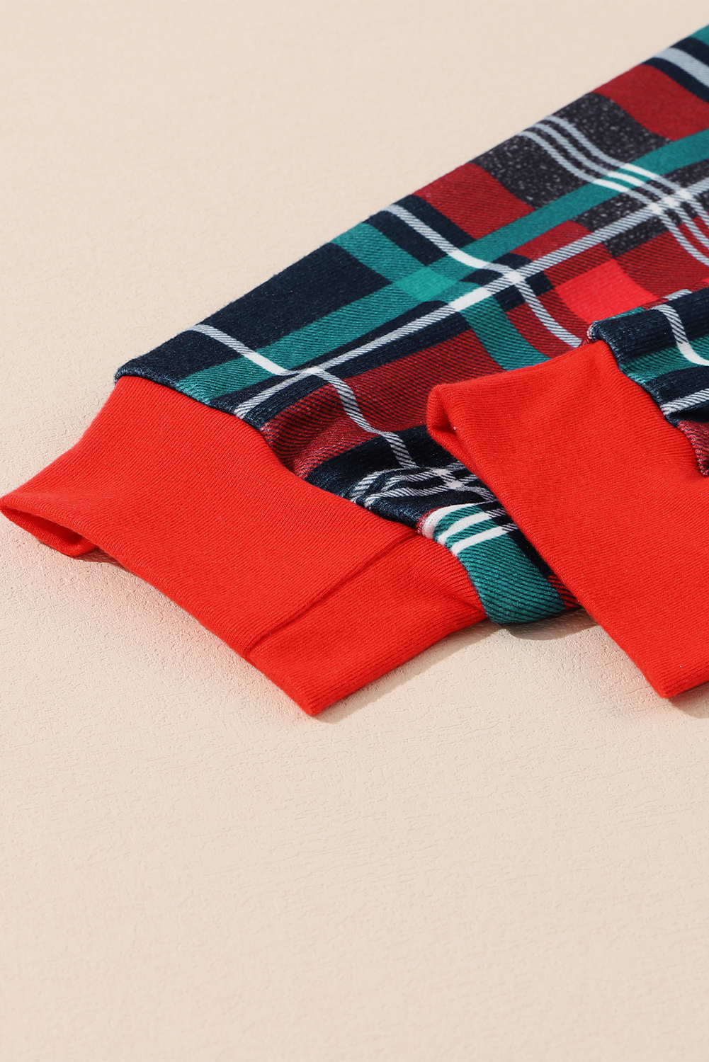 Women's All Is Bright Pajama Set, Festive Red Plaid Loungewear - Detail View 16 Women's All Is Bright Pajama Set, Festive Red Plaid Loungewear - Detail View 16