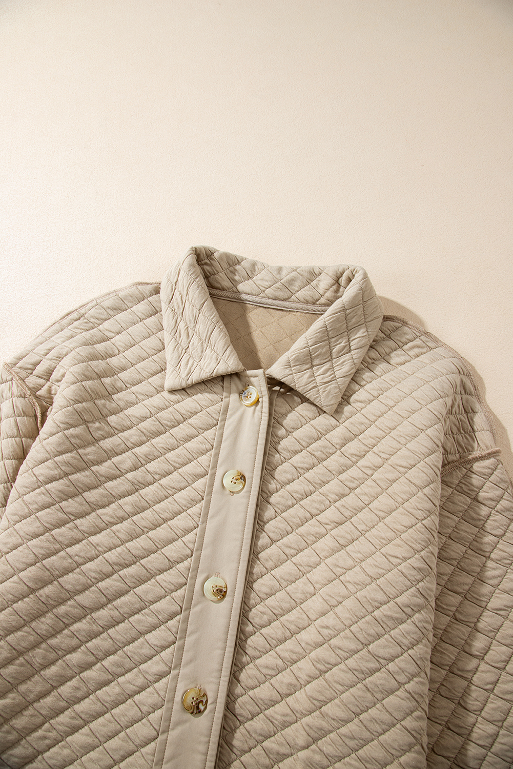 Women's Jacket, Quilted Puffer, Jet Stream, Solid Color, Warm, Comfortable, Stylish, Classic, Long Sleeves, Turn-Down Collar, Cozy, Fall & Autumn, Daily Wear, Outerwear, Jackets, Quilted Pattern, Textures - Detail View 10 Women's Jacket, Quilted Puffer, Jet Stream, Solid Color, Warm, Comfortable, Stylish, Classic, Long Sleeves, Turn-Down Collar, Cozy, Fall & Autumn, Daily Wear, Outerwear, Jackets, Quilted Pattern, Textures - Detail View 10