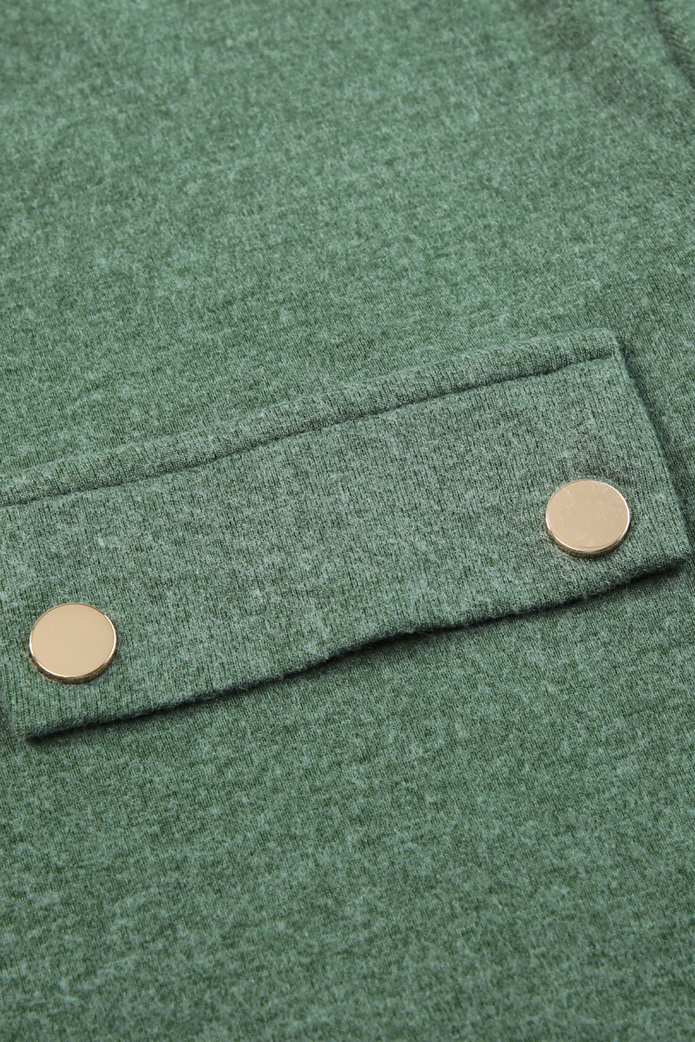 Casual Mist Green Henley Shirt, Women's Solid Button Detail - Detail View 11 Casual Mist Green Henley Shirt, Women's Solid Button Detail - Detail View 11