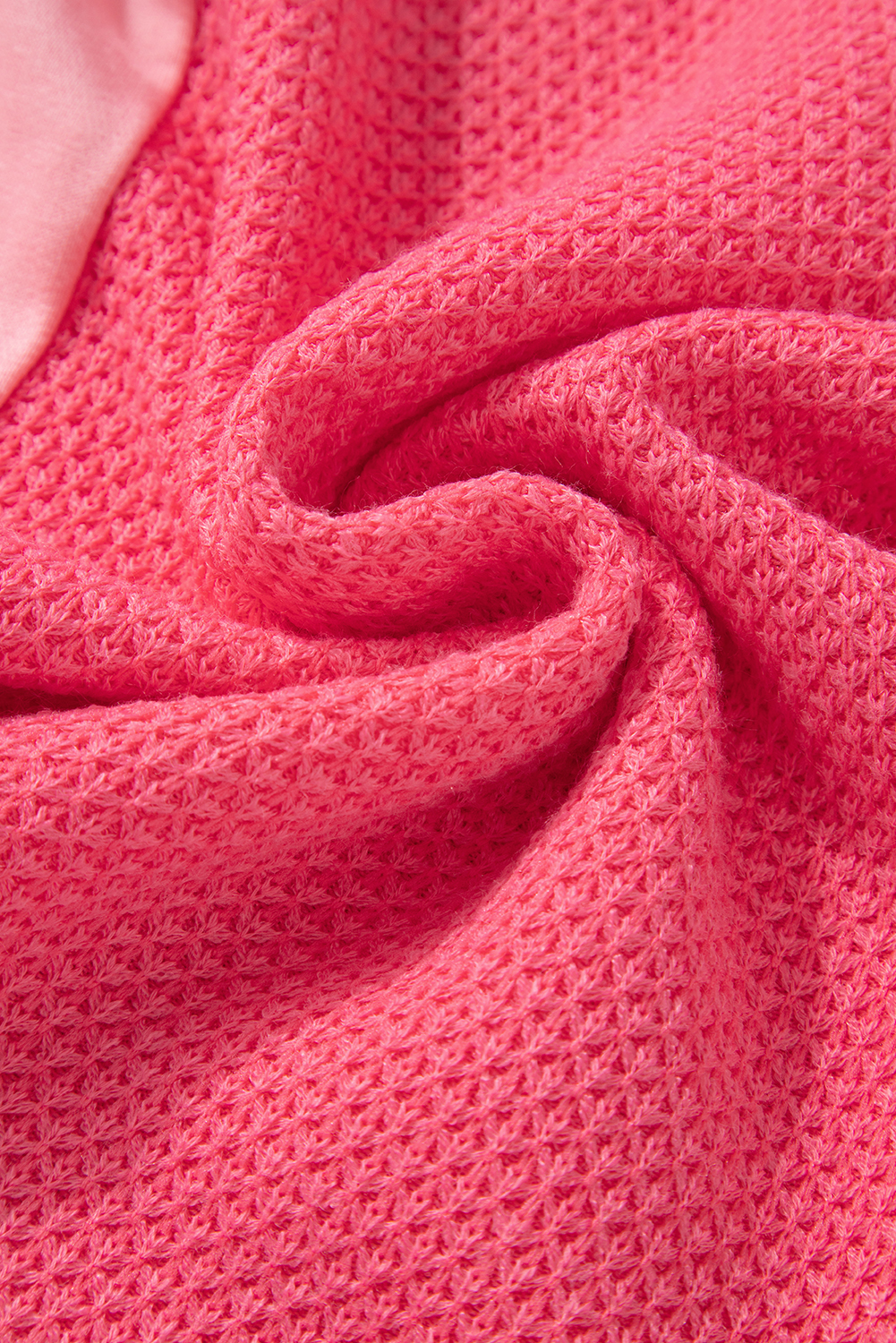 Women's Shacket, Peach Blossom, Two Tone, Waffle Knit, Buttoned, Loose Fit, Cozy, Stylish, Colorblock, Long Sleeve, Daily, Fall and Autumn, Casual, Outerwear, Jackets - Detail View 15 Women's Shacket, Peach Blossom, Two Tone, Waffle Knit, Buttoned, Loose Fit, Cozy, Stylish, Colorblock, Long Sleeve, Daily, Fall and Autumn, Casual, Outerwear, Jackets - Detail View 15