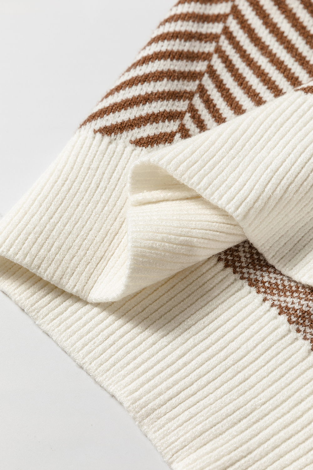 Cozy and Comfortable Long Sleeve Crew Neck Sweater for Daily Wear - Coffee - Detail View 15 Cozy and Comfortable Long Sleeve Crew Neck Sweater for Daily Wear - Coffee - Detail View 15