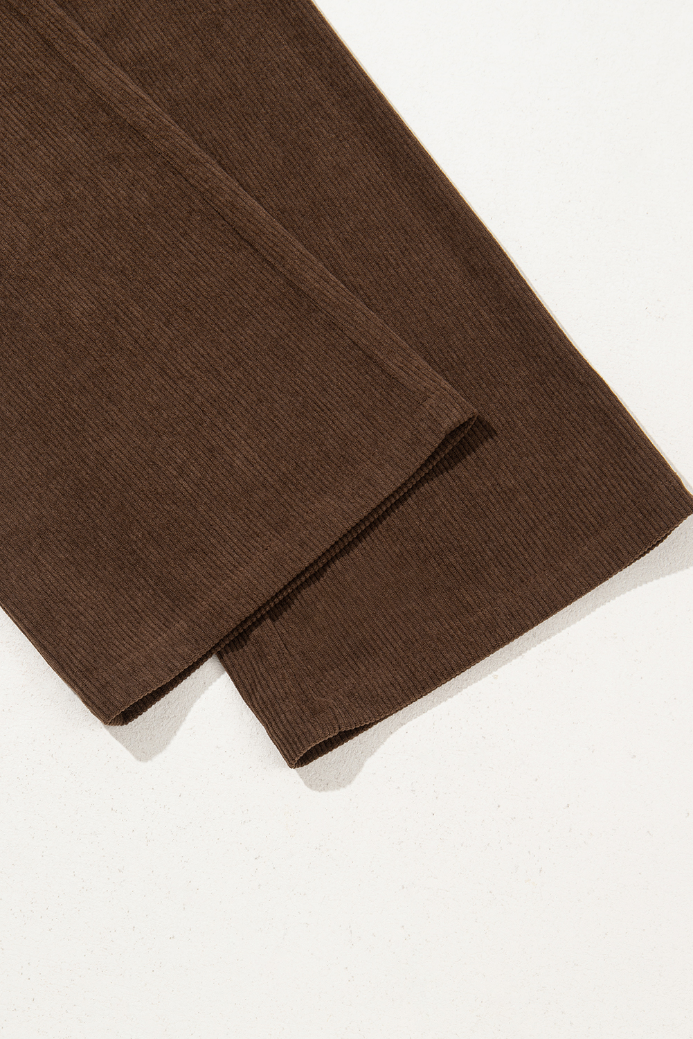 Wide Leg Corduroy Pants, Soft Autumn Coffee Office Trousers - Detail View 12 Wide Leg Corduroy Pants, Soft Autumn Coffee Office Trousers - Detail View 12