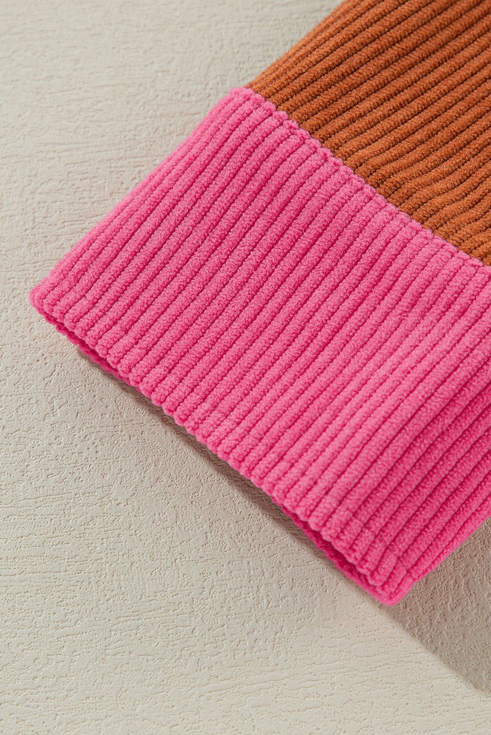 Versatile Winter Outerwear: Women's Corduroy Shacket in Rose Red - Detail View 13 Versatile Winter Outerwear: Women's Corduroy Shacket in Rose Red - Detail View 13