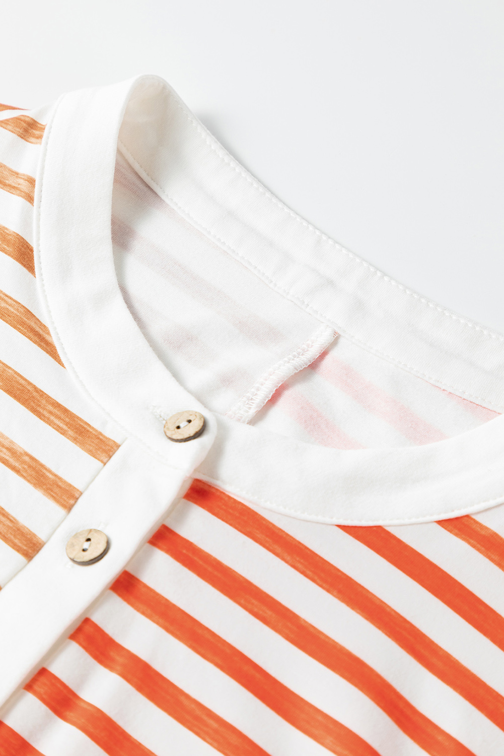 Casual Striped Wide Leg Jumpsuit, Sleeveless Buttoned Romper - Detail View 9 Casual Striped Wide Leg Jumpsuit, Sleeveless Buttoned Romper - Detail View 9