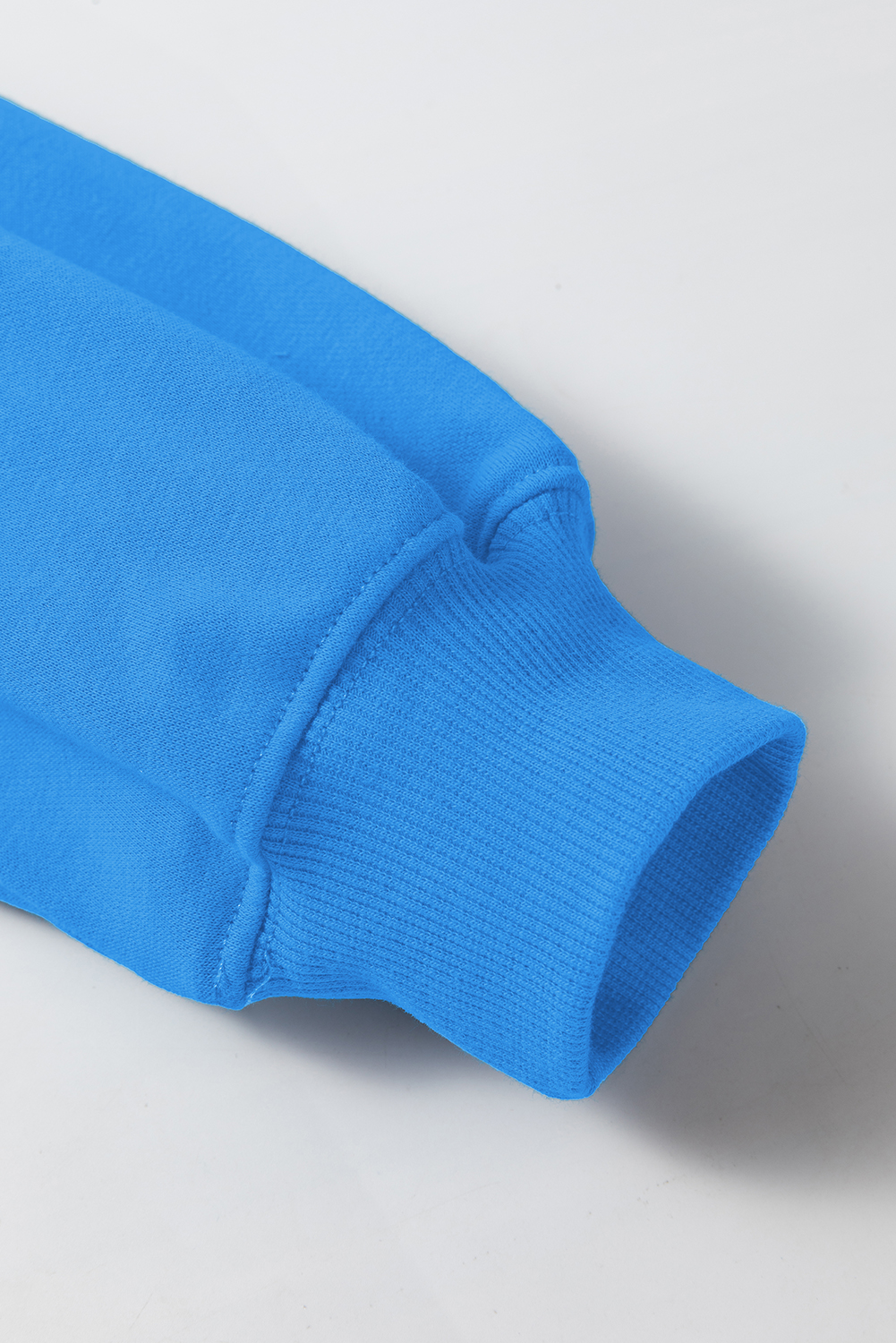 Women's Sweatshirt, Sky Blue, Drop Shoulder, Long Sleeve, Basic, Casual, Comfortable, Classic Crew Neck, Everyday Wear, Minimalist Design, Versatile Styling, Cotton Blend, Tops, Sweatshirts & Hoodies - Detail View 8 Women's Sweatshirt, Sky Blue, Drop Shoulder, Long Sleeve, Basic, Casual, Comfortable, Classic Crew Neck, Everyday Wear, Minimalist Design, Versatile Styling, Cotton Blend, Tops, Sweatshirts & Hoodies - Detail View 8