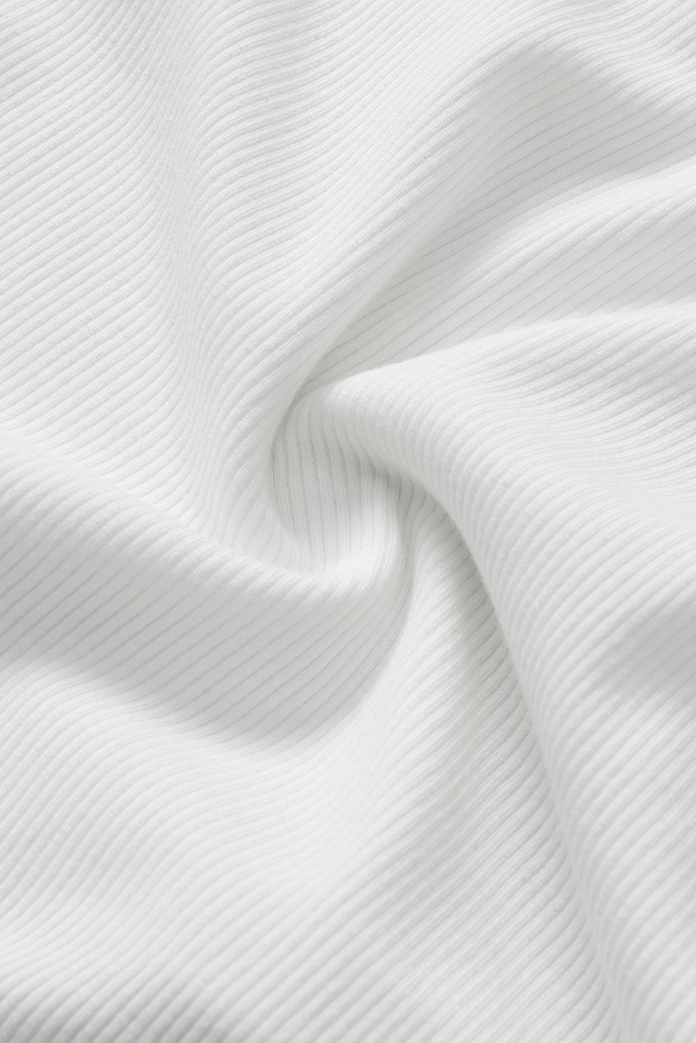 Essential Ribbed Cami Top, Solid White Sleeveless Crop - Detail View 14 Essential Ribbed Cami Top, Solid White Sleeveless Crop - Detail View 14