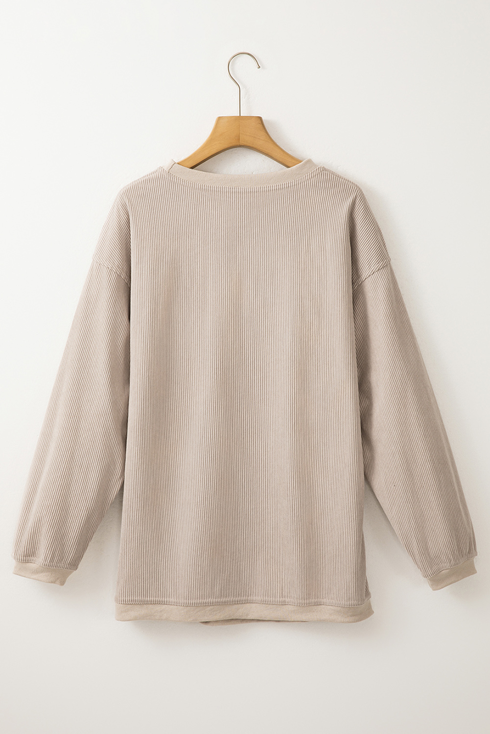 Wild West Inspired Graphic Sweatshirt - Smoke Gray Corded Fabric - Detail View 7 Wild West Inspired Graphic Sweatshirt - Smoke Gray Corded Fabric - Detail View 7