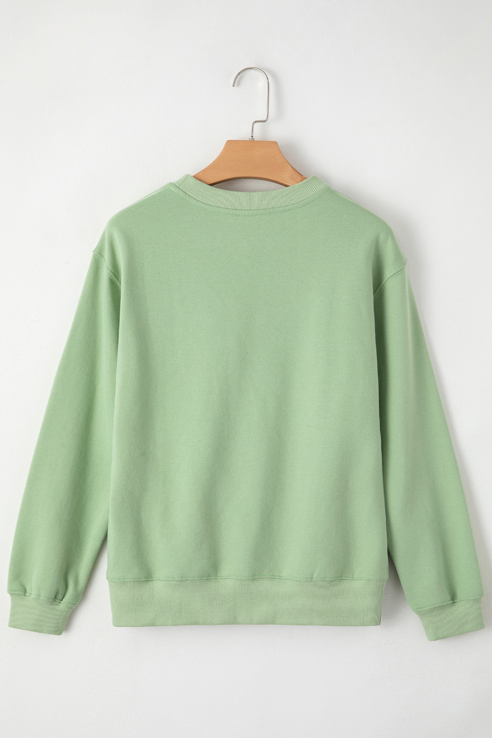 Women's Sweatshirt, Smoke Green, Fleece Lined, Drop Shoulder, Solid Color, Comfortable, Cozy, Warm, Long Sleeve, Versatile, Easy to Style, Tops, Sweatshirts & Hoodies - Detail View 10 Women's Sweatshirt, Smoke Green, Fleece Lined, Drop Shoulder, Solid Color, Comfortable, Cozy, Warm, Long Sleeve, Versatile, Easy to Style, Tops, Sweatshirts & Hoodies - Detail View 10