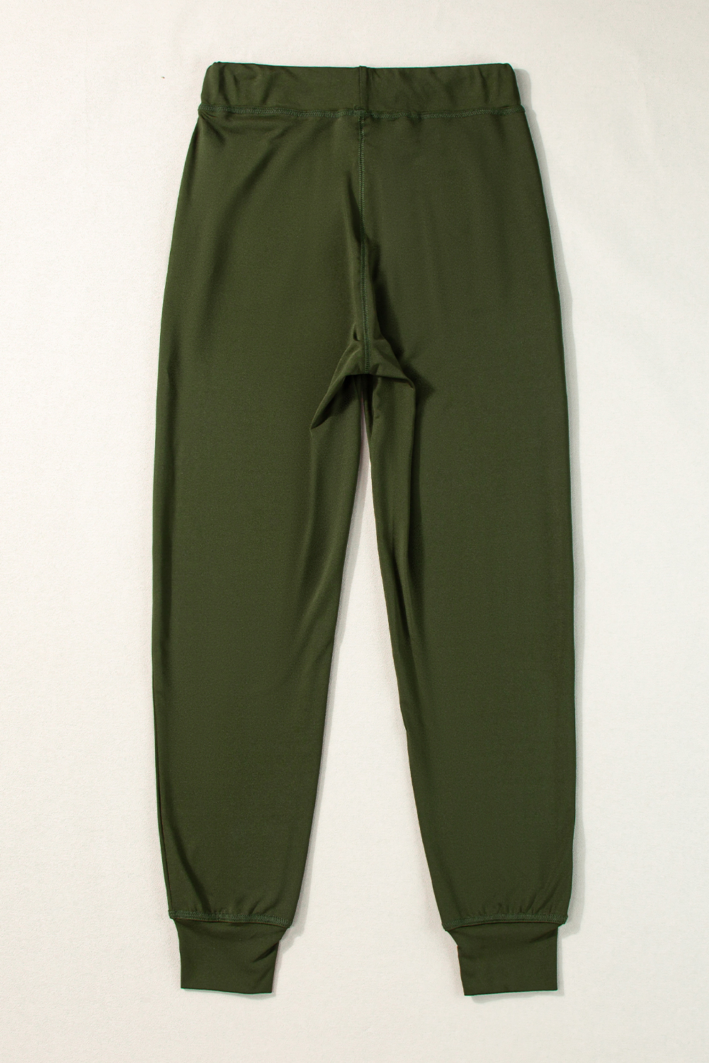 Moss Green Jogger Pants, Comfortable Slim Fit Daily Bottoms - Detail View 5 Moss Green Jogger Pants, Comfortable Slim Fit Daily Bottoms - Detail View 5