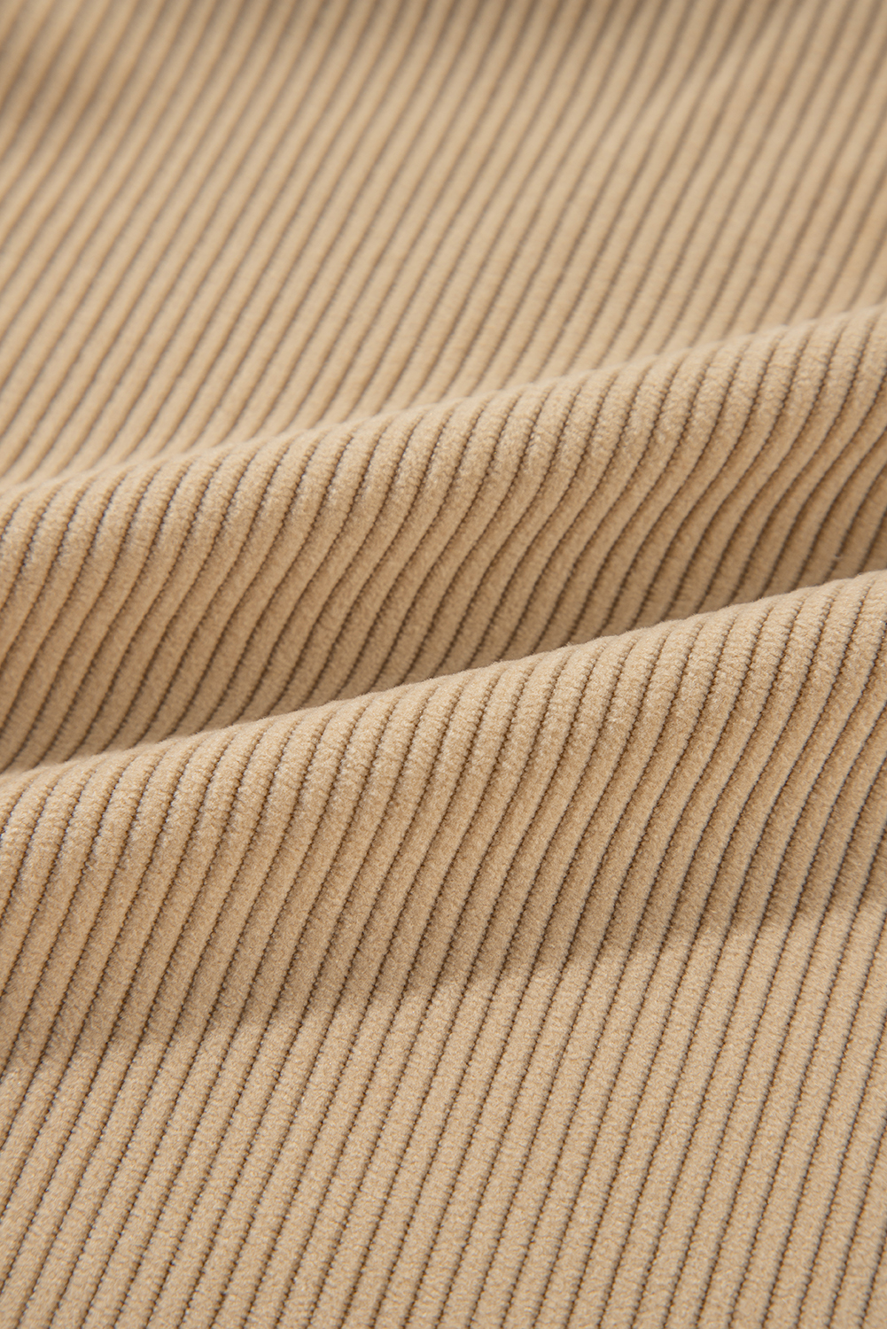 Elegant Solid Color Corduroy Jacket with Classic Shirt Collar - Detail View 13 Elegant Solid Color Corduroy Jacket with Classic Shirt Collar - Detail View 13