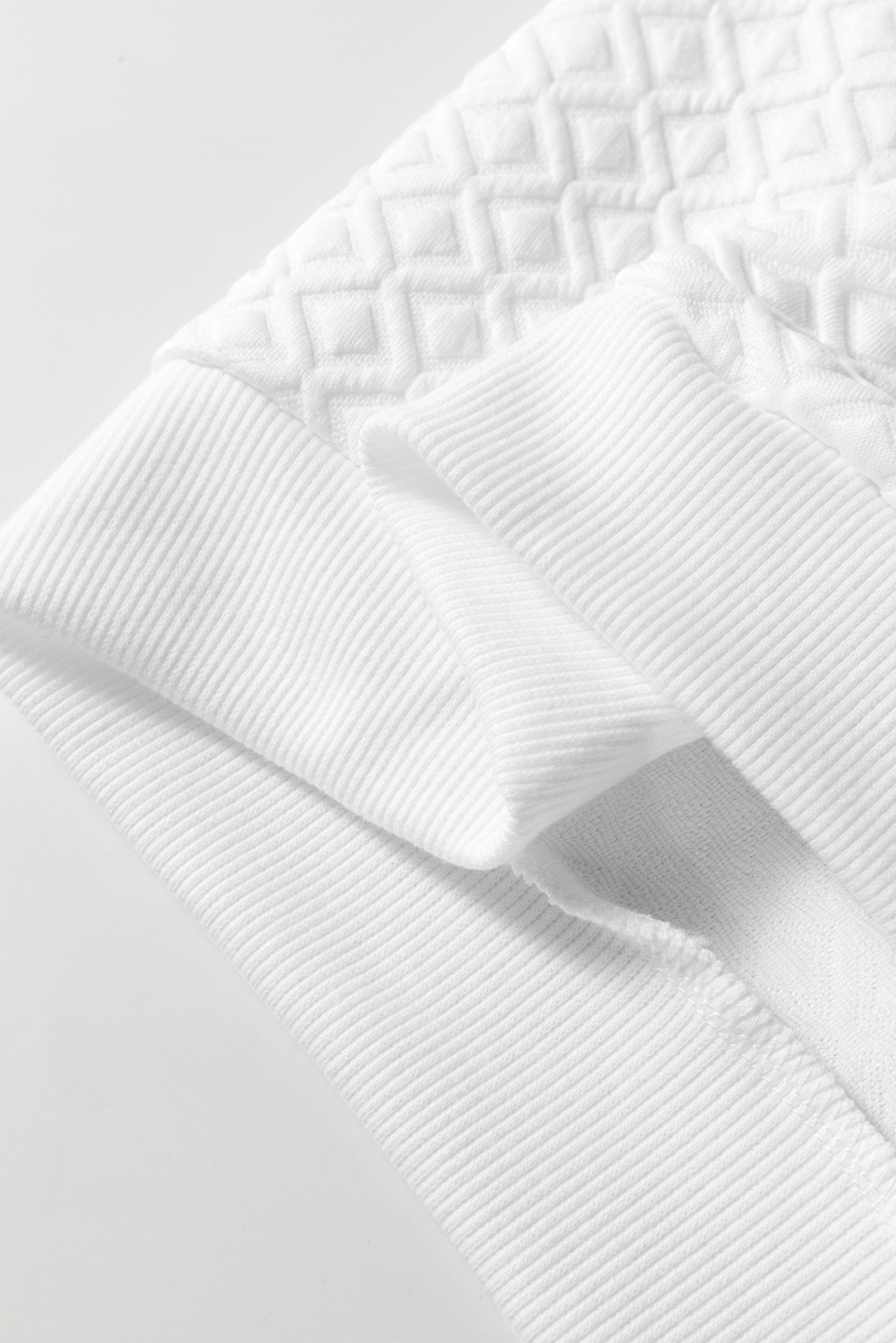 Elevate your everyday style with this Women's White Textured Puff Long Sleeve Round Neck Top. The plain blouse gets a stylish upgrade with the addition of puff sleeves, adding a modern flair to your outfit. The textured fabric provides a unique feel and visual appeal, making it a standout piece in your wardrobe. Pair it with jeans, skirts, or trousers for a variety of occasions, and experience the comfort and elegance of this timeless design. This blouse is perfect for those who want to add a touch of sophistication to their wardrobe without breaking the bank - Detail View 14 Elevate your everyday style with this Women's White Textured Puff Long Sleeve Round Neck Top. The plain blouse gets a stylish upgrade with the addition of puff sleeves, adding a modern flair to your outfit. The textured fabric provides a unique feel and visual appeal, making it a standout piece in your wardrobe. Pair it with jeans, skirts, or trousers for a variety of occasions, and experience the comfort and elegance of this timeless design. This blouse is perfect for those who want to add a touch of sophistication to their wardrobe without breaking the bank - Detail View 14