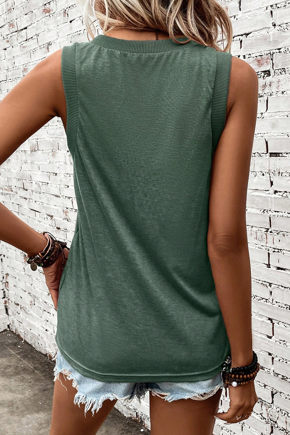 Casual Summer Essential: Short Sleeve Graphic Tee with Patriotic Flair - Detail View 3 Casual Summer Essential: Short Sleeve Graphic Tee with Patriotic Flair - Detail View 3