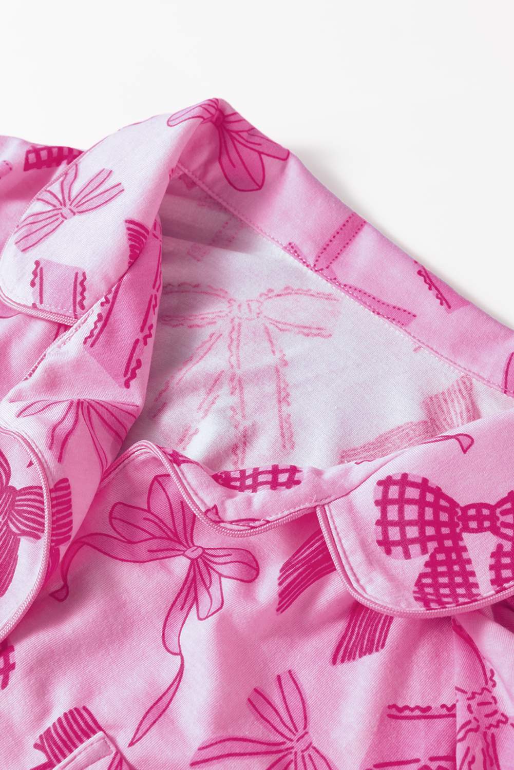 Comfortable and Playful Pink Sleepwear Set - Ideal for Lounging and Sleeping - Detail View 23 Comfortable and Playful Pink Sleepwear Set - Ideal for Lounging and Sleeping - Detail View 23