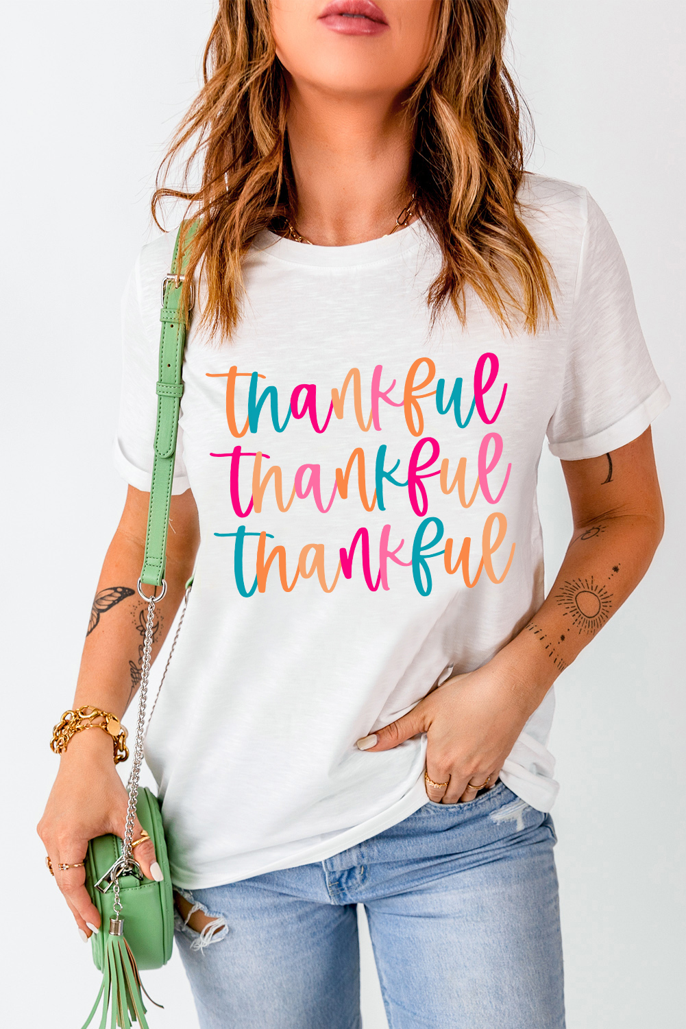 Comfortable Short Sleeve T-Shirt for Women - Perfect for Thanksgiving Celebrations - Detail View 3 Comfortable Short Sleeve T-Shirt for Women - Perfect for Thanksgiving Celebrations - Detail View 3