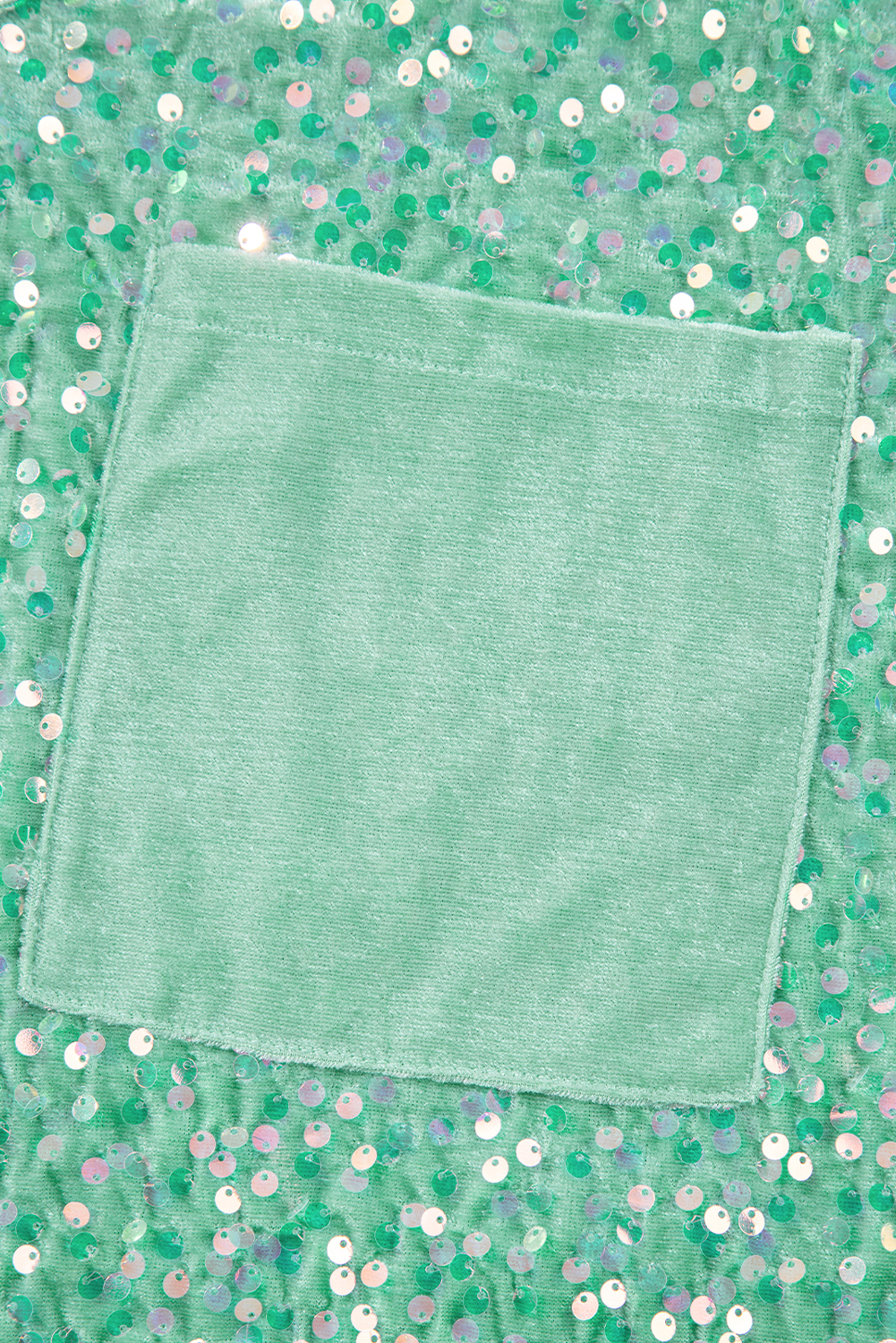 Elegant Moonlight Jade V Neck Blouse - Perfect for Special Occasions - Detail View 11 Elegant Moonlight Jade V Neck Blouse - Perfect for Special Occasions - Detail View 11