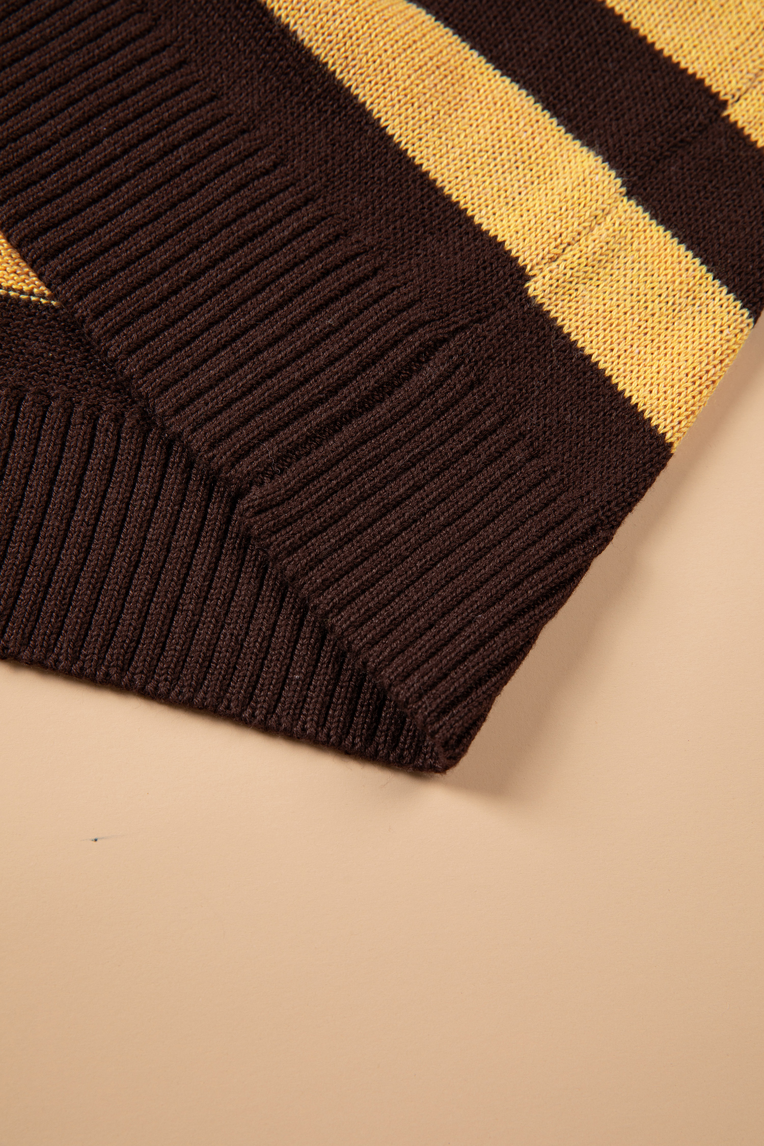 Women's Colorblock Knit Sweater, Striped Crewneck Top - Detail View 8 Women's Colorblock Knit Sweater, Striped Crewneck Top - Detail View 8