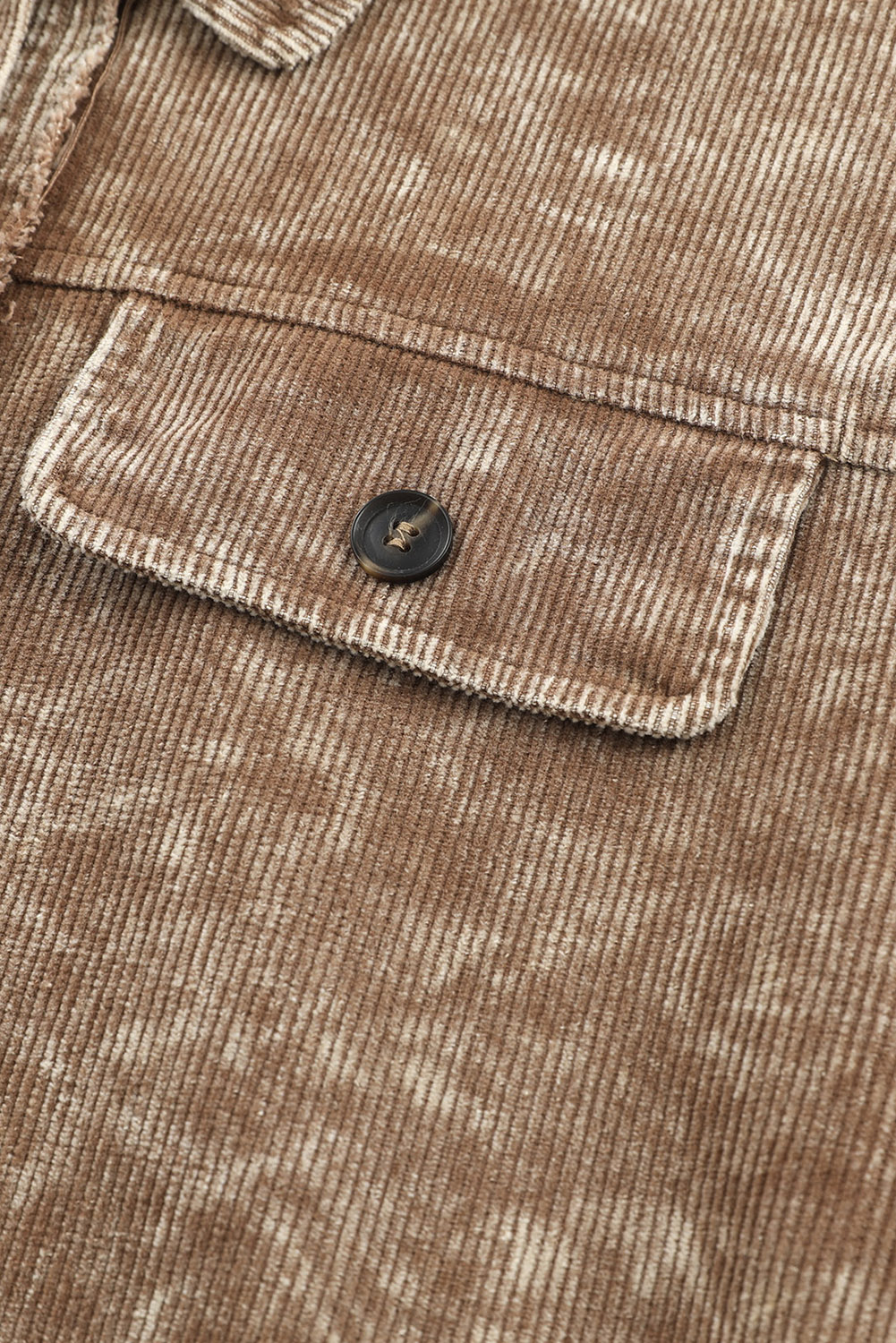 Western Style Shacket, Women's Button Down Corduroy Jacket - Detail View 9 Western Style Shacket, Women's Button Down Corduroy Jacket - Detail View 9