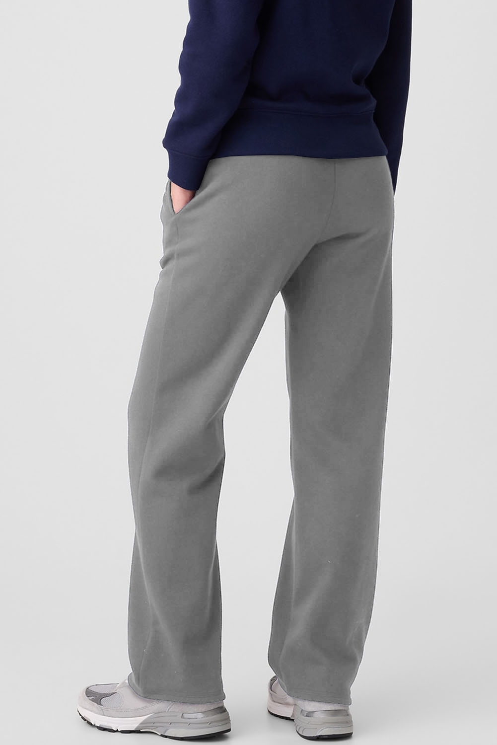 Cozy and Comfortable Solid Color Pants - Fleece Lined and Adjustable Drawstring Waist - Detail View 2 Cozy and Comfortable Solid Color Pants - Fleece Lined and Adjustable Drawstring Waist - Detail View 2