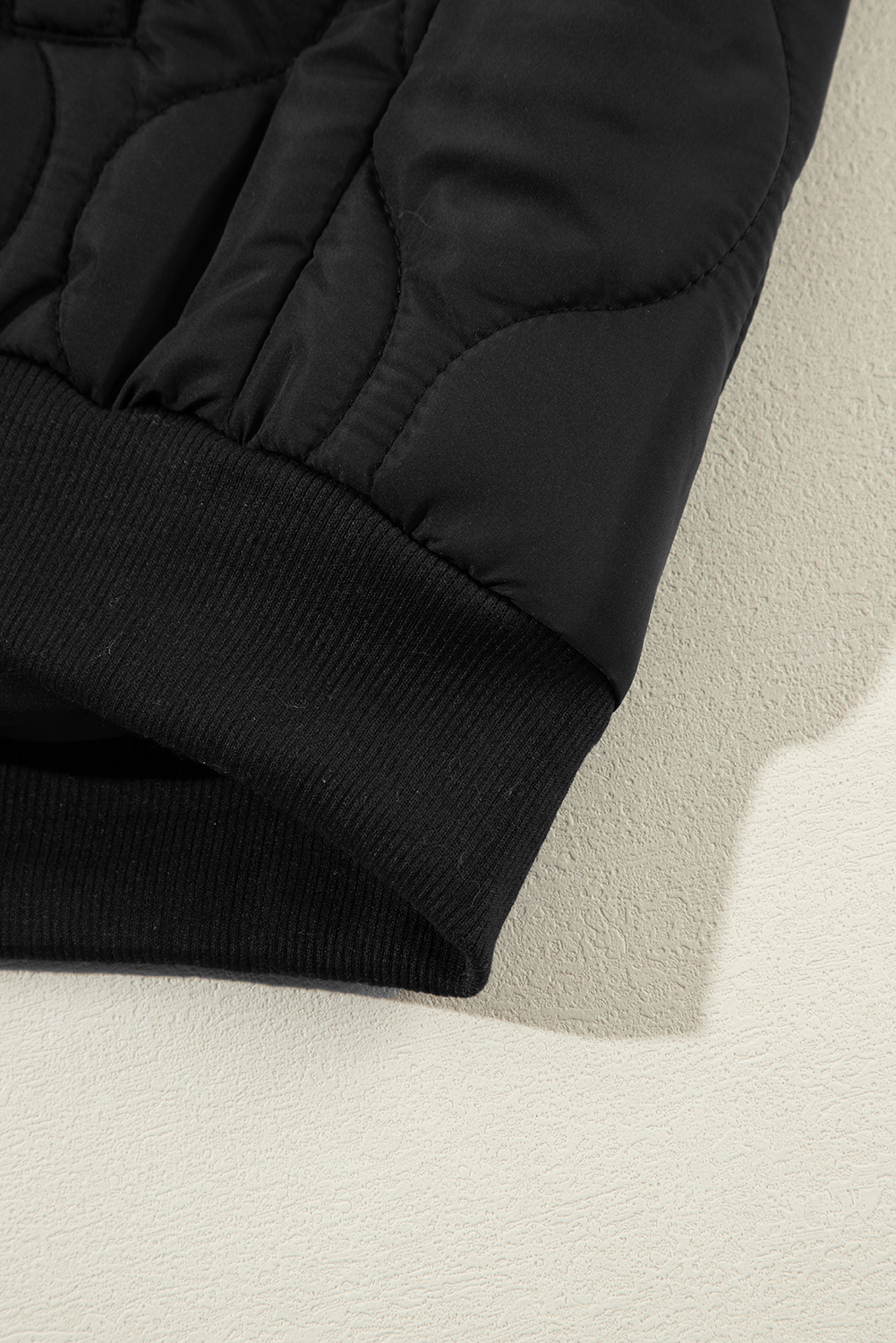 Stay Cozy in Style: Women's Hooded Zip-Up Puffer Vest, Black - Detail View 13 Stay Cozy in Style: Women's Hooded Zip-Up Puffer Vest, Black - Detail View 13
