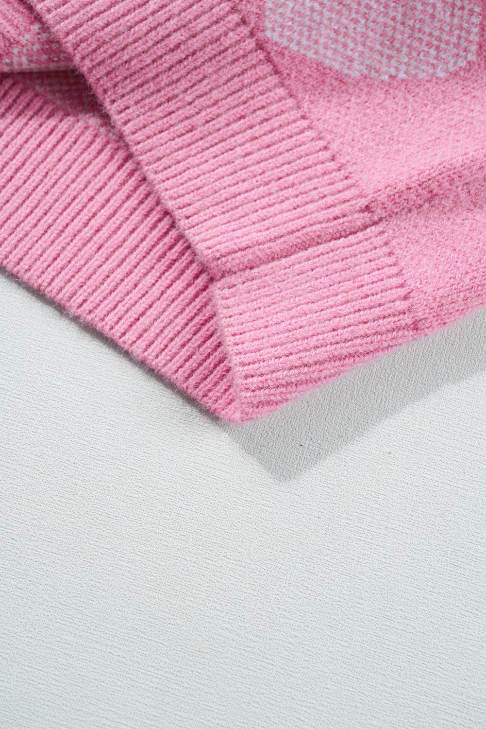 Stylish Valentine's Day Crew Neck Sweater with Adorable Heart Prints - Detail View 10 Stylish Valentine's Day Crew Neck Sweater with Adorable Heart Prints - Detail View 10