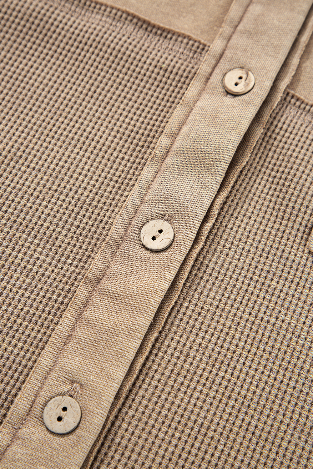 Trendy Acid Wash Shacket with Stylish Patchwork Design for Everyday Wear - Detail View 14 Trendy Acid Wash Shacket with Stylish Patchwork Design for Everyday Wear - Detail View 14