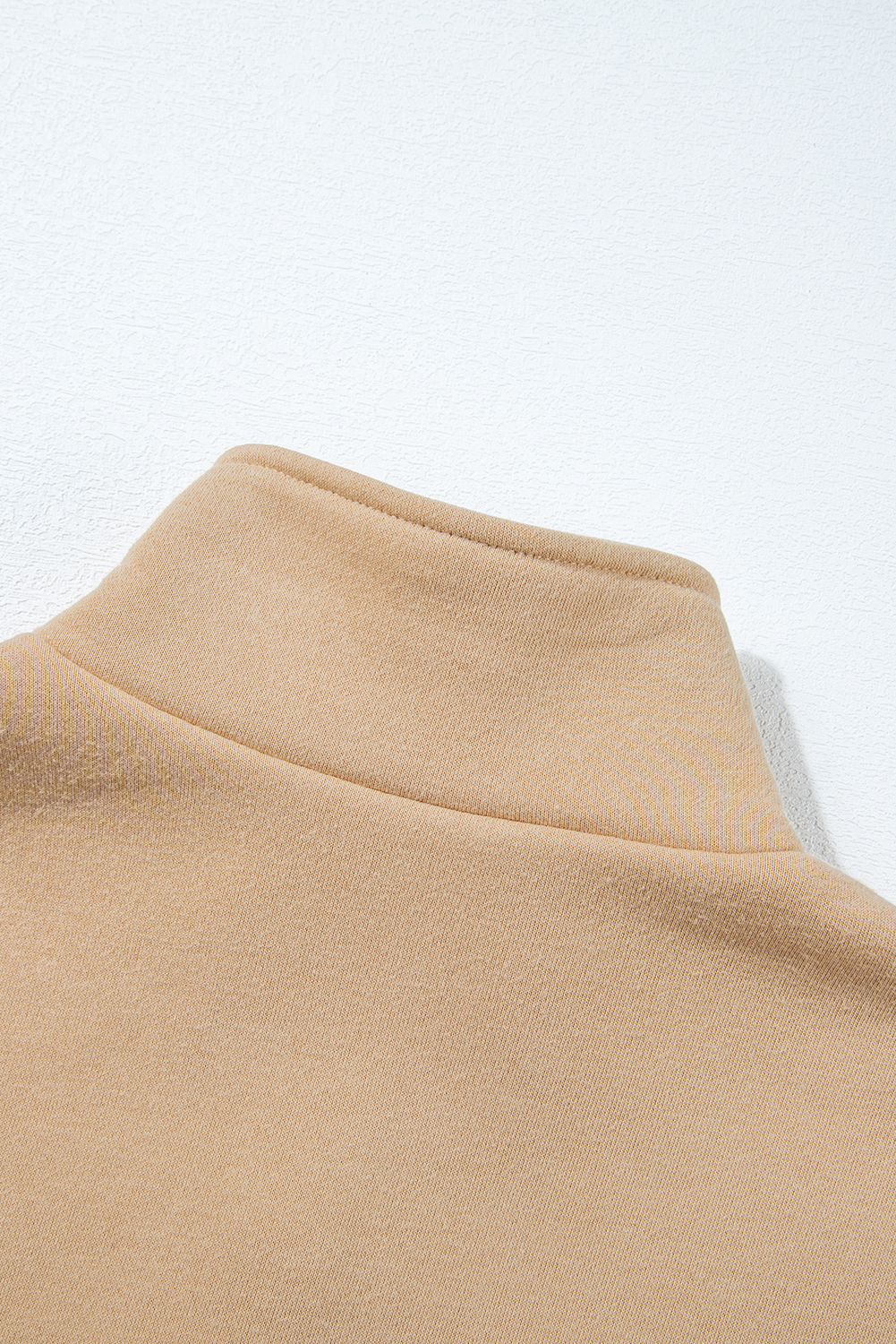 Women's Activewear Set, Parchment, Solid Color, Half Button Sweatshirt, High Waist Sweatpants, Winter Season, Casual Style, Comfortable, Trendy, Loose Fit, Outdoor, Daily Wear, Activewear Sets - Detail View 20 Women's Activewear Set, Parchment, Solid Color, Half Button Sweatshirt, High Waist Sweatpants, Winter Season, Casual Style, Comfortable, Trendy, Loose Fit, Outdoor, Daily Wear, Activewear Sets - Detail View 20