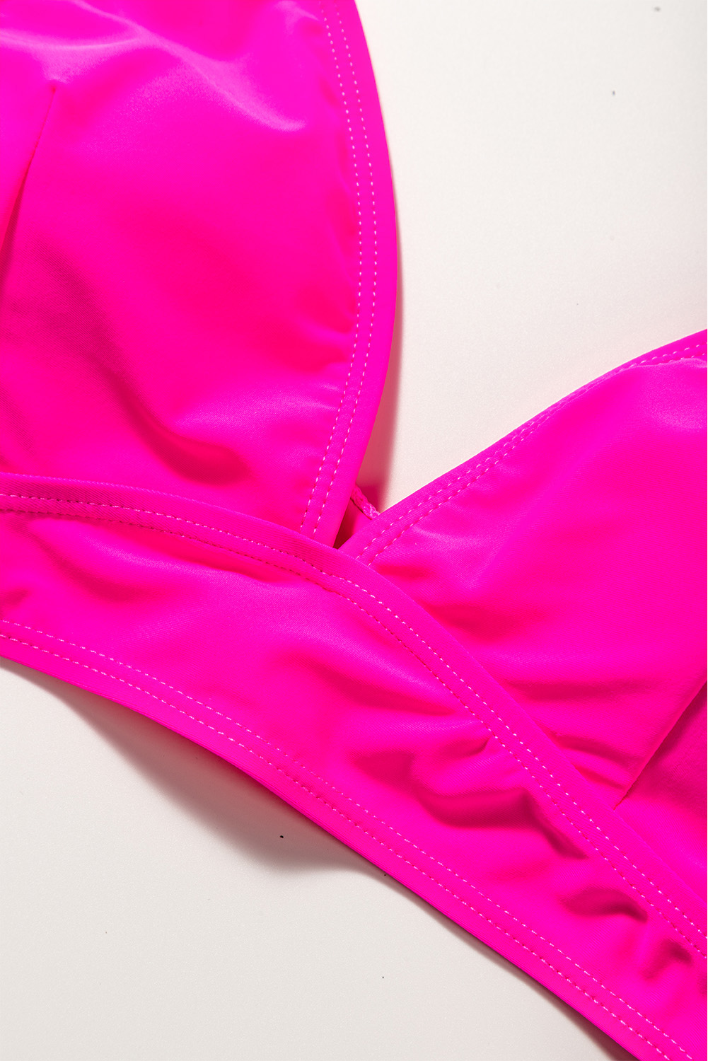 Adjustable Padded V-Neck Swim Top - Summer Beachwear - Detail View 13 Adjustable Padded V-Neck Swim Top - Summer Beachwear - Detail View 13