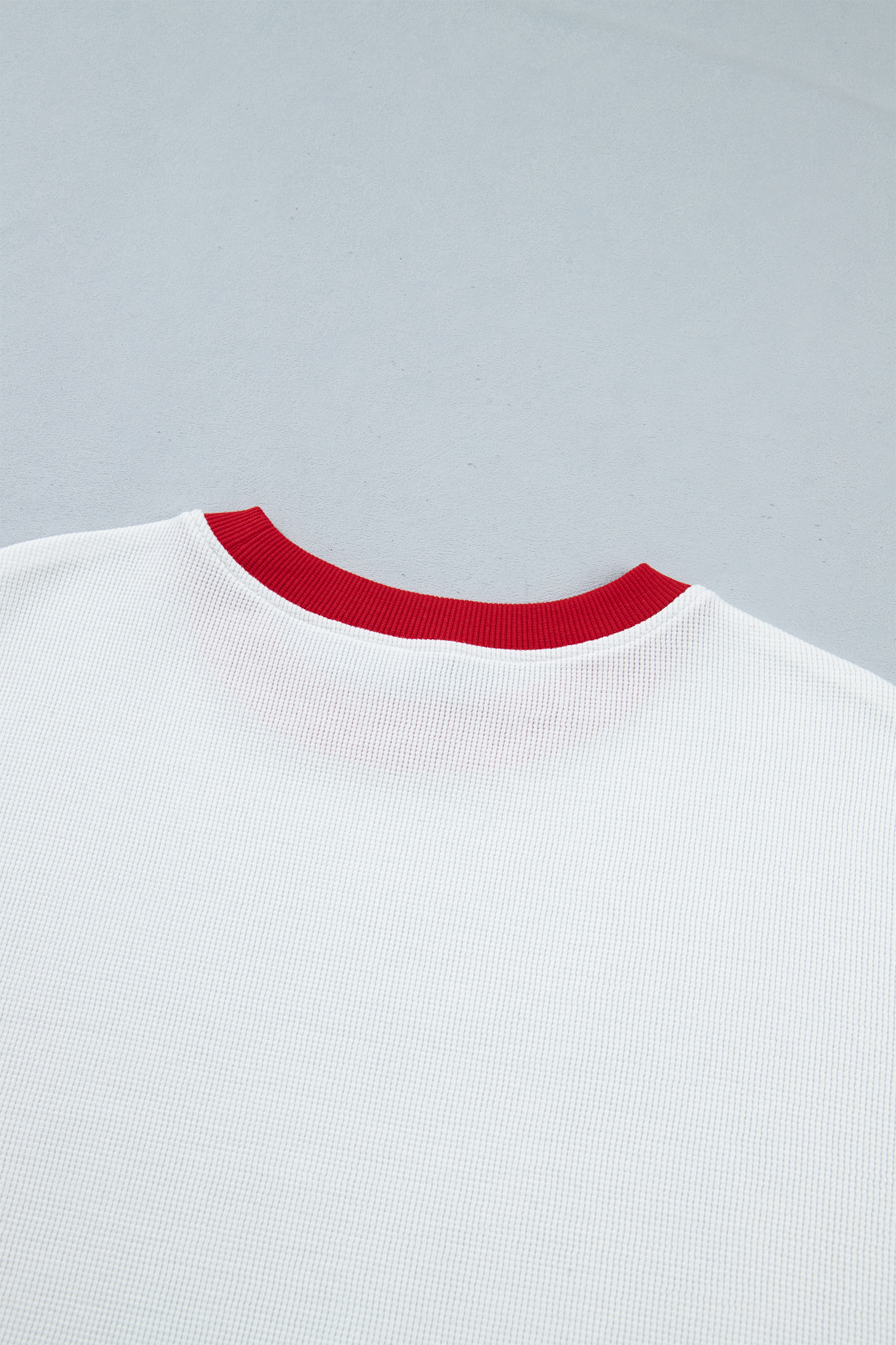 Merry Graphic Sweatshirt, Women Waffle Knit Long Sleeve Top - Detail View 10 Merry Graphic Sweatshirt, Women Waffle Knit Long Sleeve Top - Detail View 10
