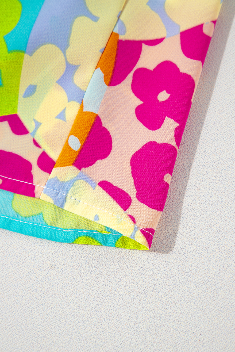 Add a Modern Touch to Your Wardrobe with this Multicolour Abstract Print Blouse - Detail View 8 Add a Modern Touch to Your Wardrobe with this Multicolour Abstract Print Blouse - Detail View 8