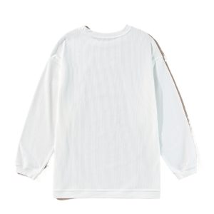Women's White 'JOY to the World' Ribbed Crewneck Pullover Sweatshirt - Main View