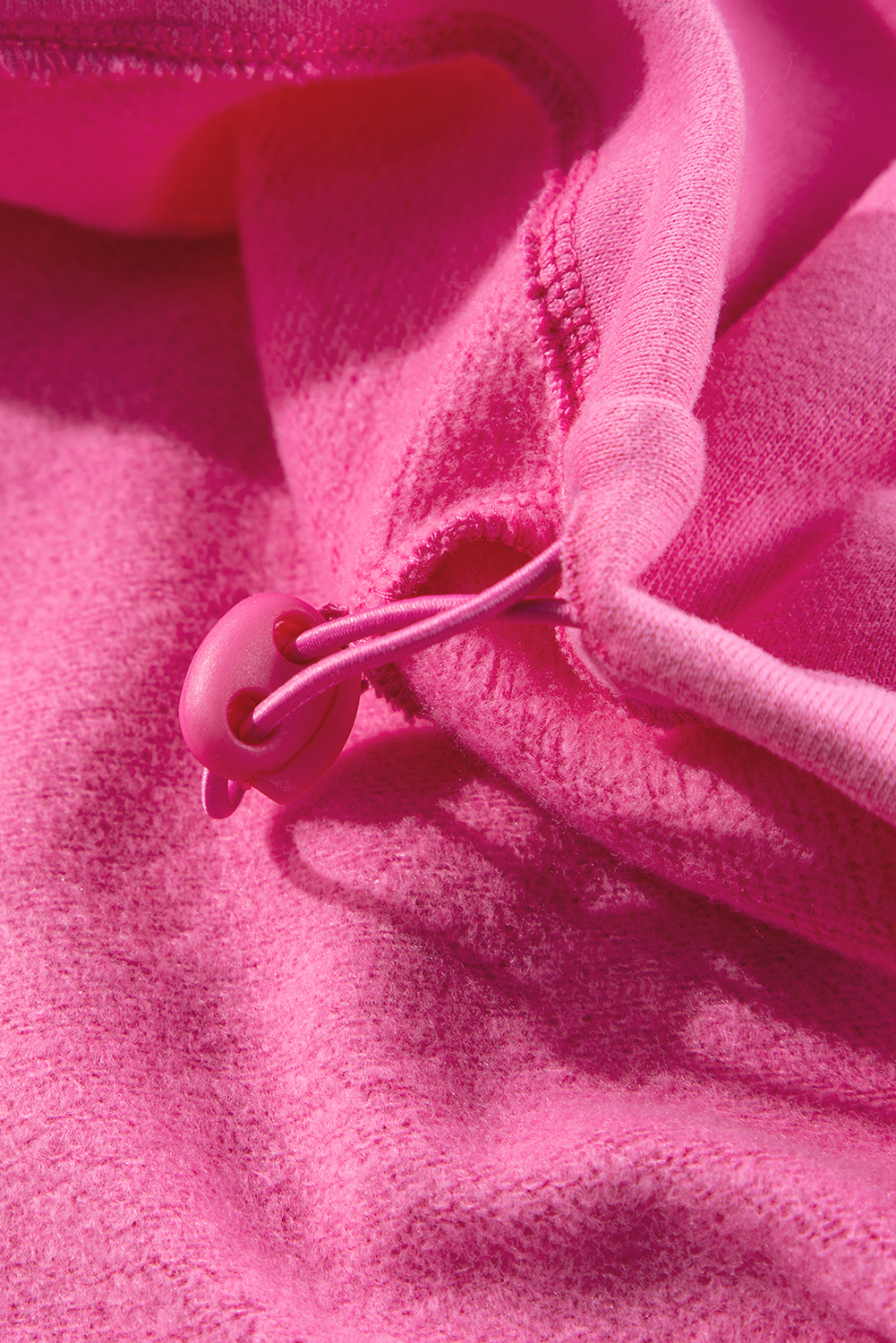 Women's Bonbon Fleece Lined Half Zipper Hoodie with Kangaroo Pockets - Detail View 17 Women's Bonbon Fleece Lined Half Zipper Hoodie with Kangaroo Pockets - Detail View 17