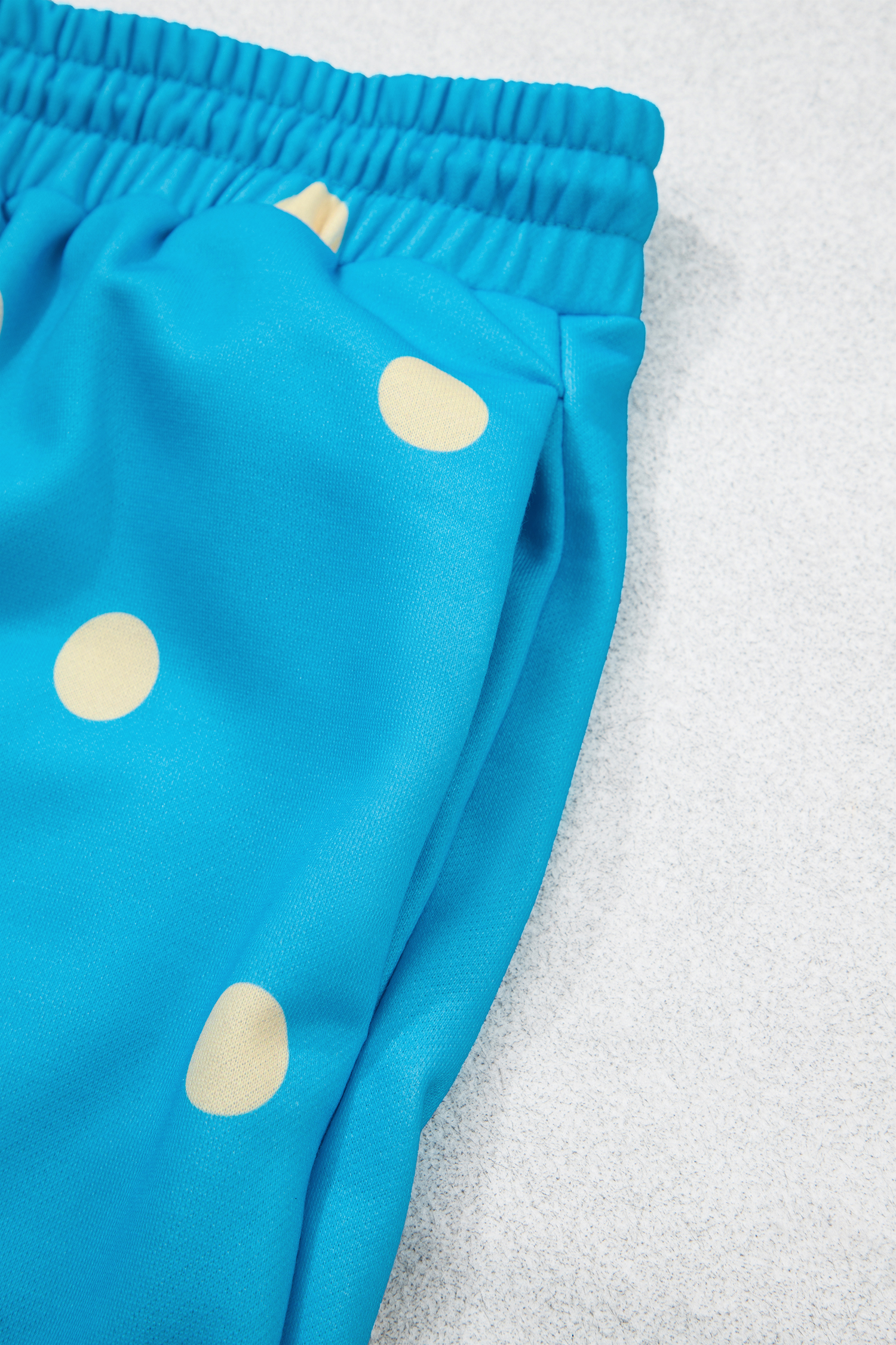 Women's Polka Dot Jogger Set, Casual Hooded Long Sleeve Fit - Detail View 16 Women's Polka Dot Jogger Set, Casual Hooded Long Sleeve Fit - Detail View 16