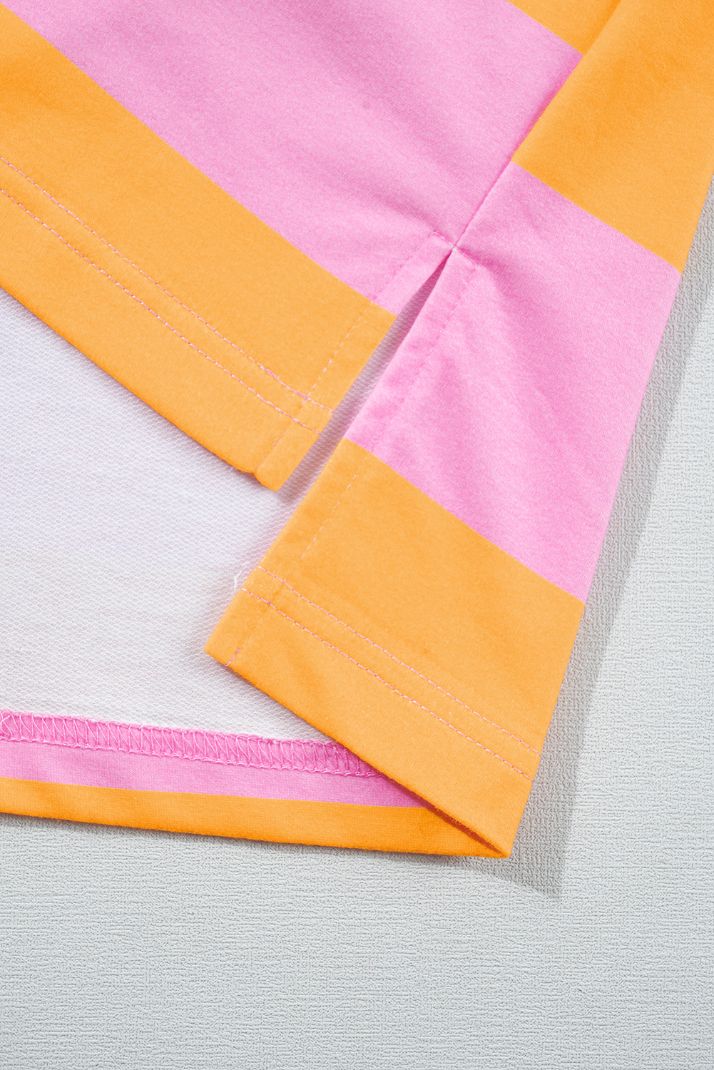 Women's Sweatshirt, Yellow Stripe, Color Block, Polo Collar, Long Sleeve, Casual Style, Smart Casual, Daily Wear, Comfortable, Fashionable, Fall Fashion, Versatile, Tops, Sweatshirts & Hoodies, Stylish, Shift Silhouette - Detail View 12 Women's Sweatshirt, Yellow Stripe, Color Block, Polo Collar, Long Sleeve, Casual Style, Smart Casual, Daily Wear, Comfortable, Fashionable, Fall Fashion, Versatile, Tops, Sweatshirts & Hoodies, Stylish, Shift Silhouette - Detail View 12