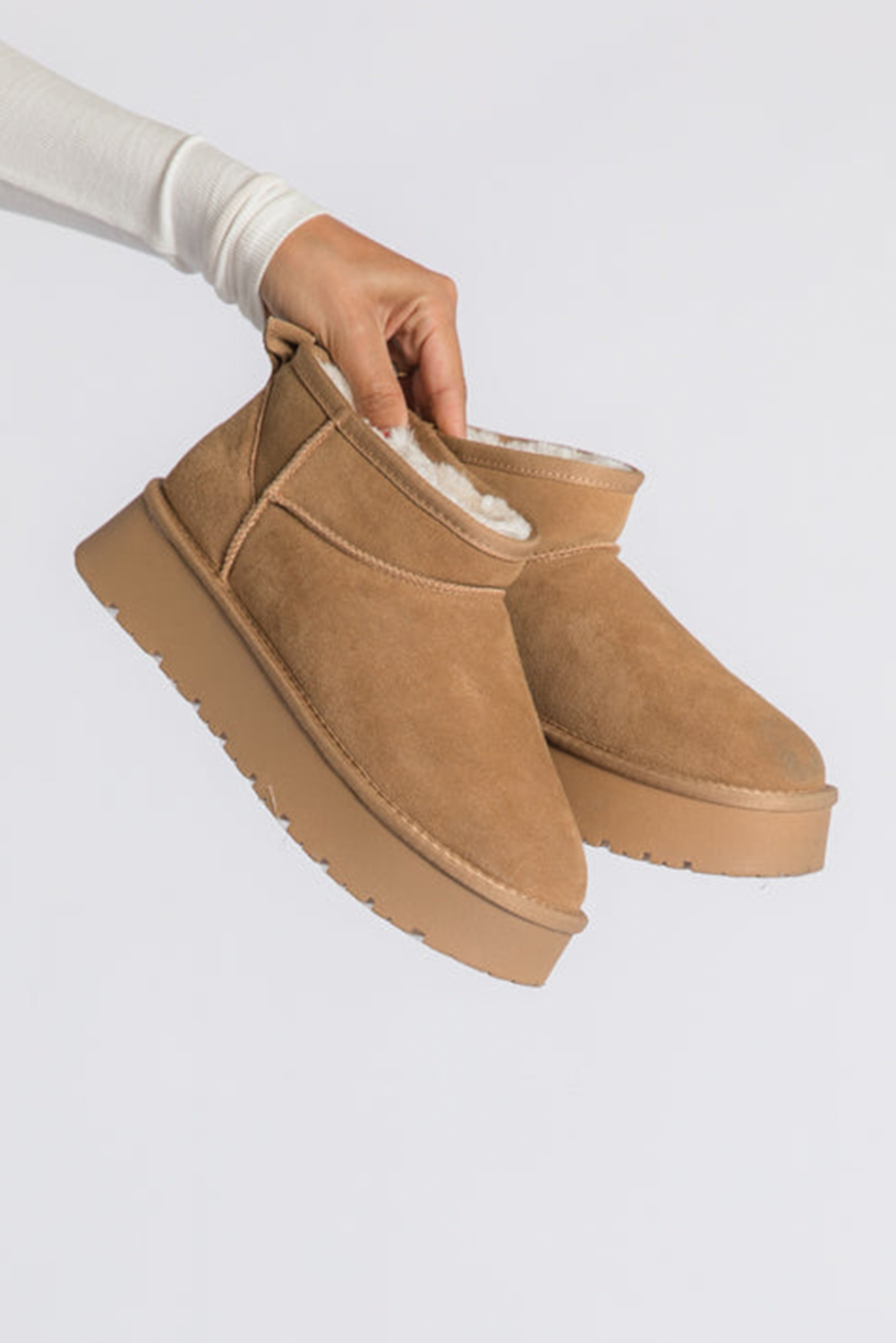 Women's Platform Snow Boots, Warm Fleece Lined Shoes - Detail View 8 Women's Platform Snow Boots, Warm Fleece Lined Shoes - Detail View 8