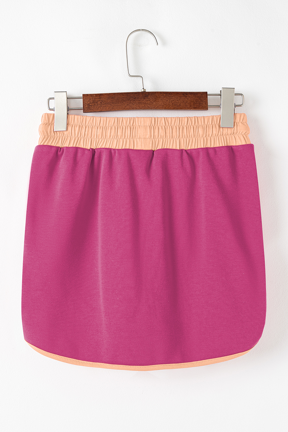 Women's Rose Red Pullover Skort Set, Casual Two Piece Outfit - Detail View 13 Women's Rose Red Pullover Skort Set, Casual Two Piece Outfit - Detail View 13