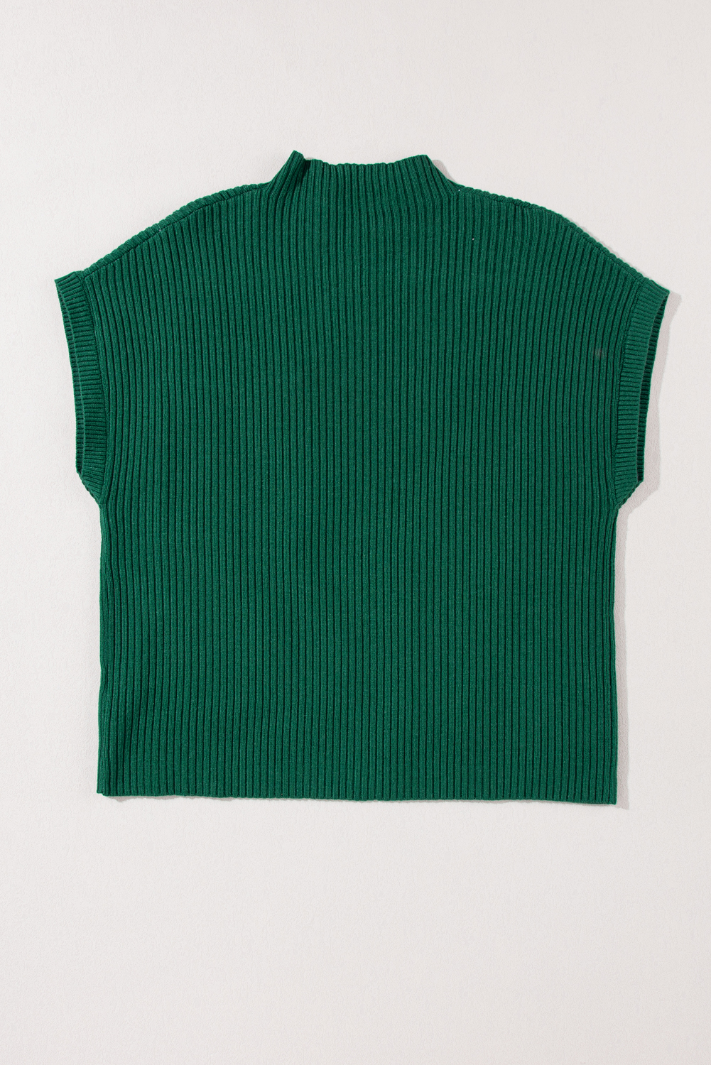 Green High Neck Knit Top, Comfortable Casual Pocket Sweater - Detail View 8 Green High Neck Knit Top, Comfortable Casual Pocket Sweater - Detail View 8