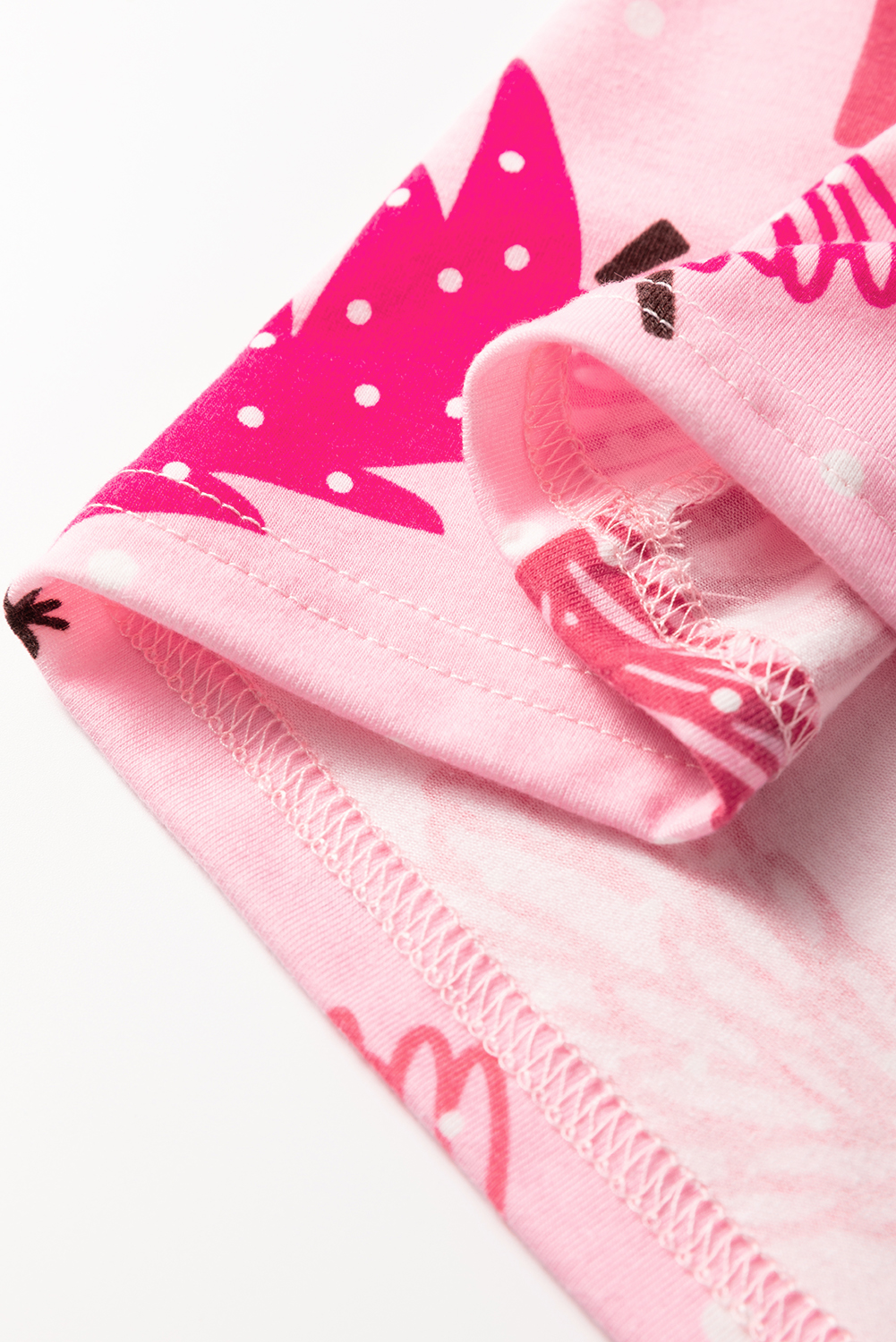 Holiday Print Women's Loungewear, Buttoned Top Drawstring Set - Detail View 20 Holiday Print Women's Loungewear, Buttoned Top Drawstring Set - Detail View 20