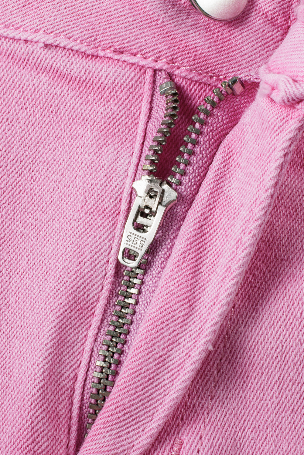 Women's Pink Denim Shorts, Mid Rise Frayed Edge Casual Wear - Detail View 13 Women's Pink Denim Shorts, Mid Rise Frayed Edge Casual Wear - Detail View 13