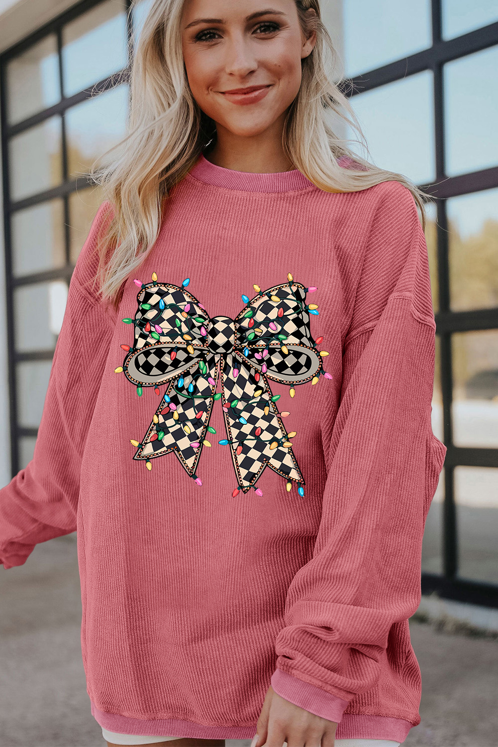 Casual Long Sleeve Ribbed Crew Neck Pullover - Perfect for Daily Wear - Detail View 3 Casual Long Sleeve Ribbed Crew Neck Pullover - Perfect for Daily Wear - Detail View 3
