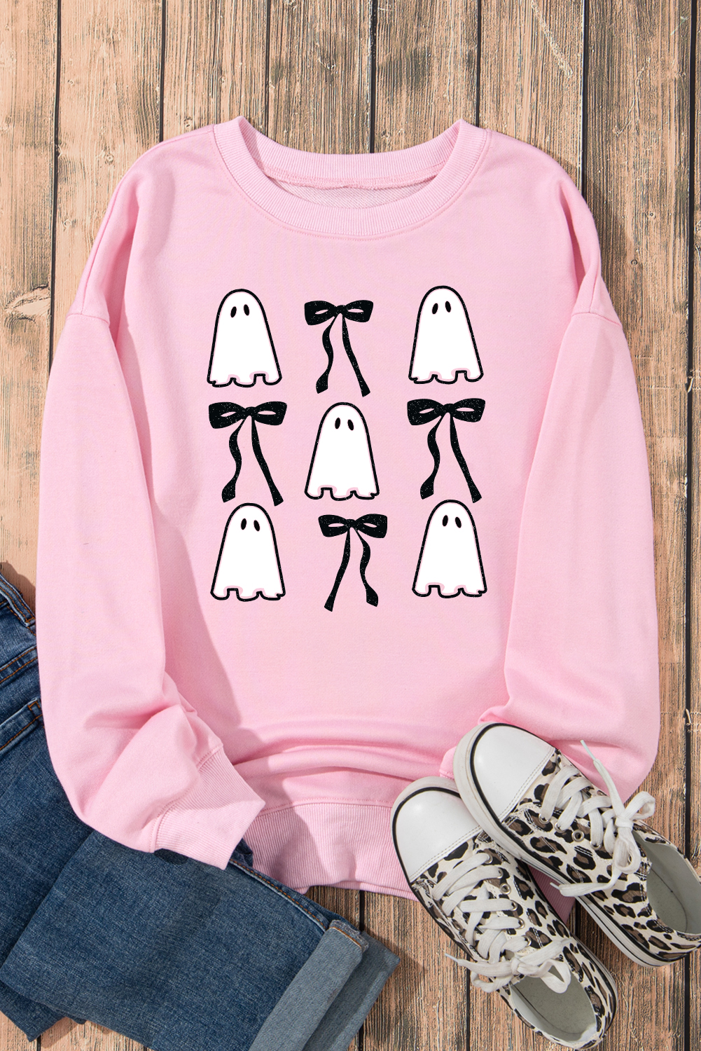 Casual Fashion Women's Crew Neck Sweatshirt for Halloween Theme Party - Detail View 7 Casual Fashion Women's Crew Neck Sweatshirt for Halloween Theme Party - Detail View 7