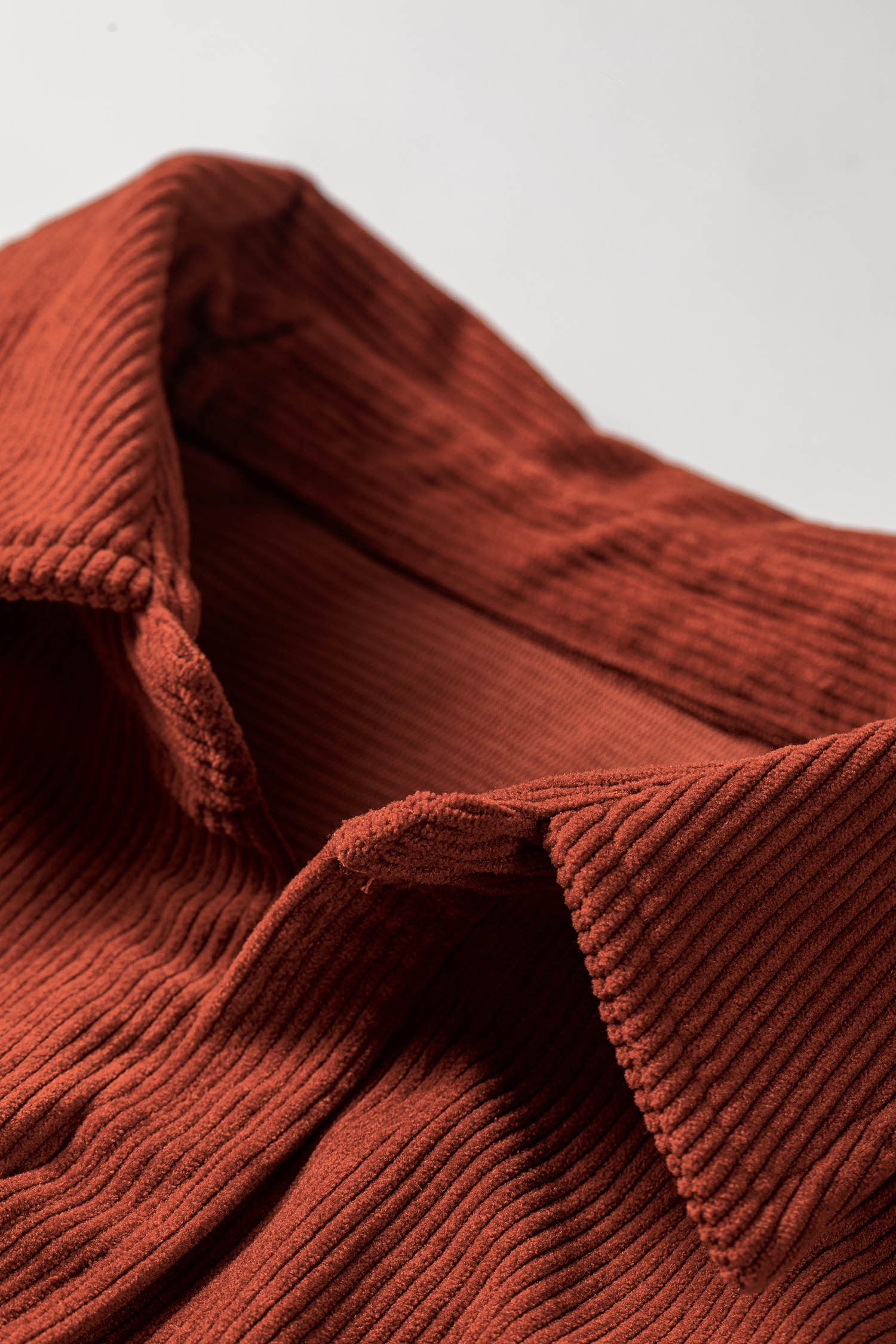 Women's Casual Corduroy Shirt Dress, Fall Midi Button Front - Detail View 15 Women's Casual Corduroy Shirt Dress, Fall Midi Button Front - Detail View 15