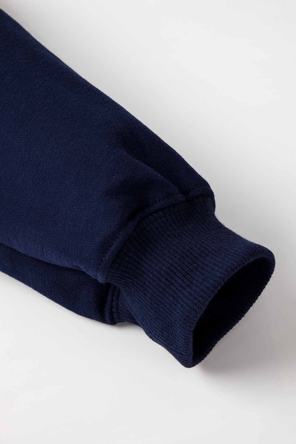 Women's Sweatshirt, Navy Blue, Fleece-Lined, Drop Shoulder, Terry Fabric, Long Sleeve, Winter Wear, Casual Style, Warm, Comfortable, Versatile, Solid Color, Round Neck, Tops, Sweatshirts & Hoodies - Detail View 10 Women's Sweatshirt, Navy Blue, Fleece-Lined, Drop Shoulder, Terry Fabric, Long Sleeve, Winter Wear, Casual Style, Warm, Comfortable, Versatile, Solid Color, Round Neck, Tops, Sweatshirts & Hoodies - Detail View 10